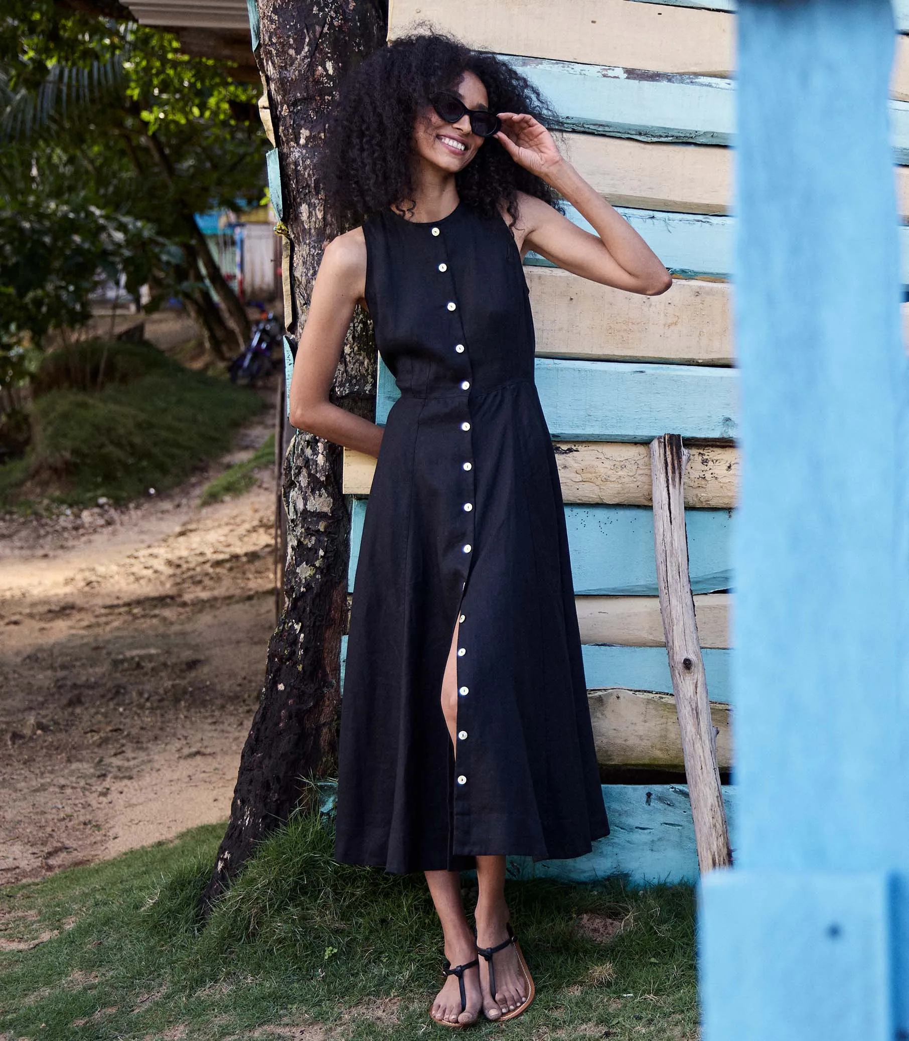 BRYONY DRESS -- BLACK sold by Doen product image thumbnail 2
