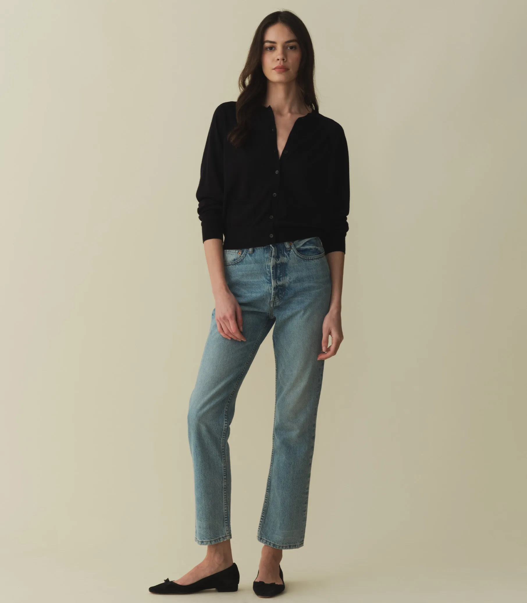 CELINE CARDIGAN -- DARK NAVY sold by Doen product image thumbnail 3