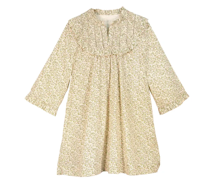 HMD -- ISLA DRESS -- GREEN SUMMER NECTAR PRINT sold by Doen