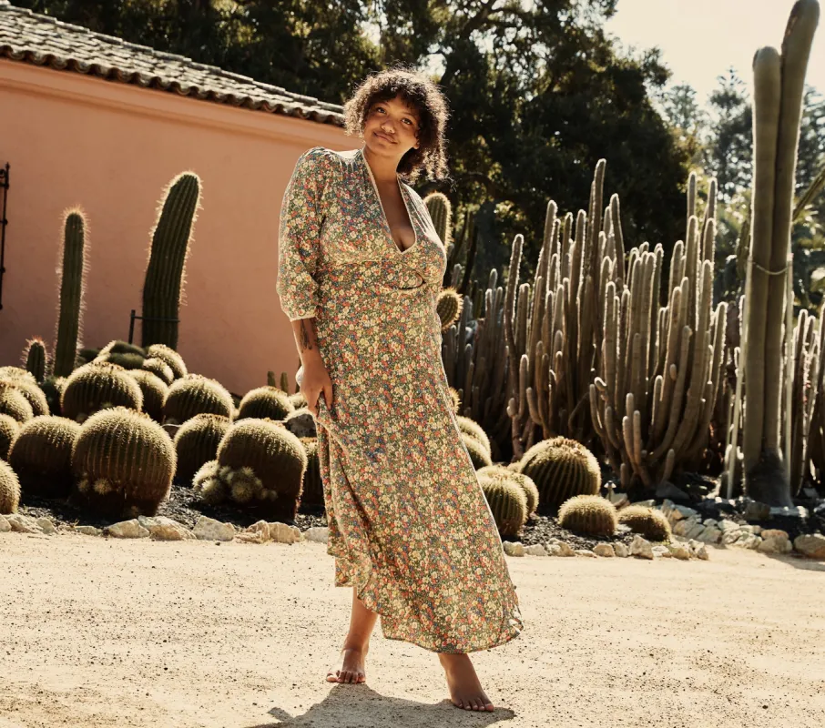 HMD -- CATSKILL DRESS -- GREEN VALLEY FLORAL sold by Doen