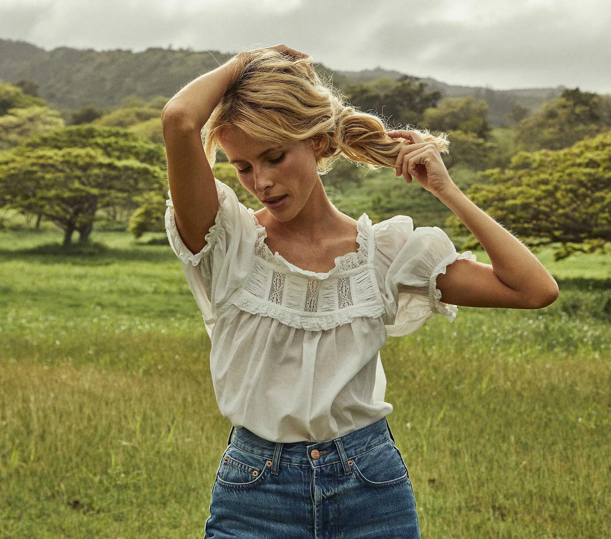 FRANCES TOP -- SALT LACE sold by Doen product image thumbnail 3