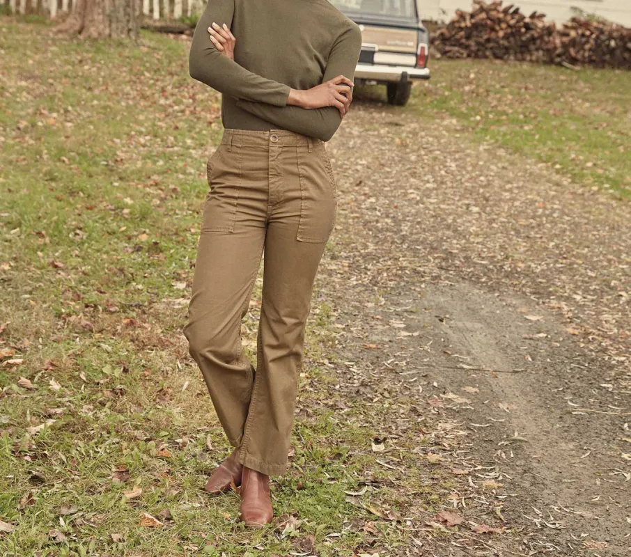 HMD -- WILDER PANT -- DEEP ARMY GREEN made by Doen