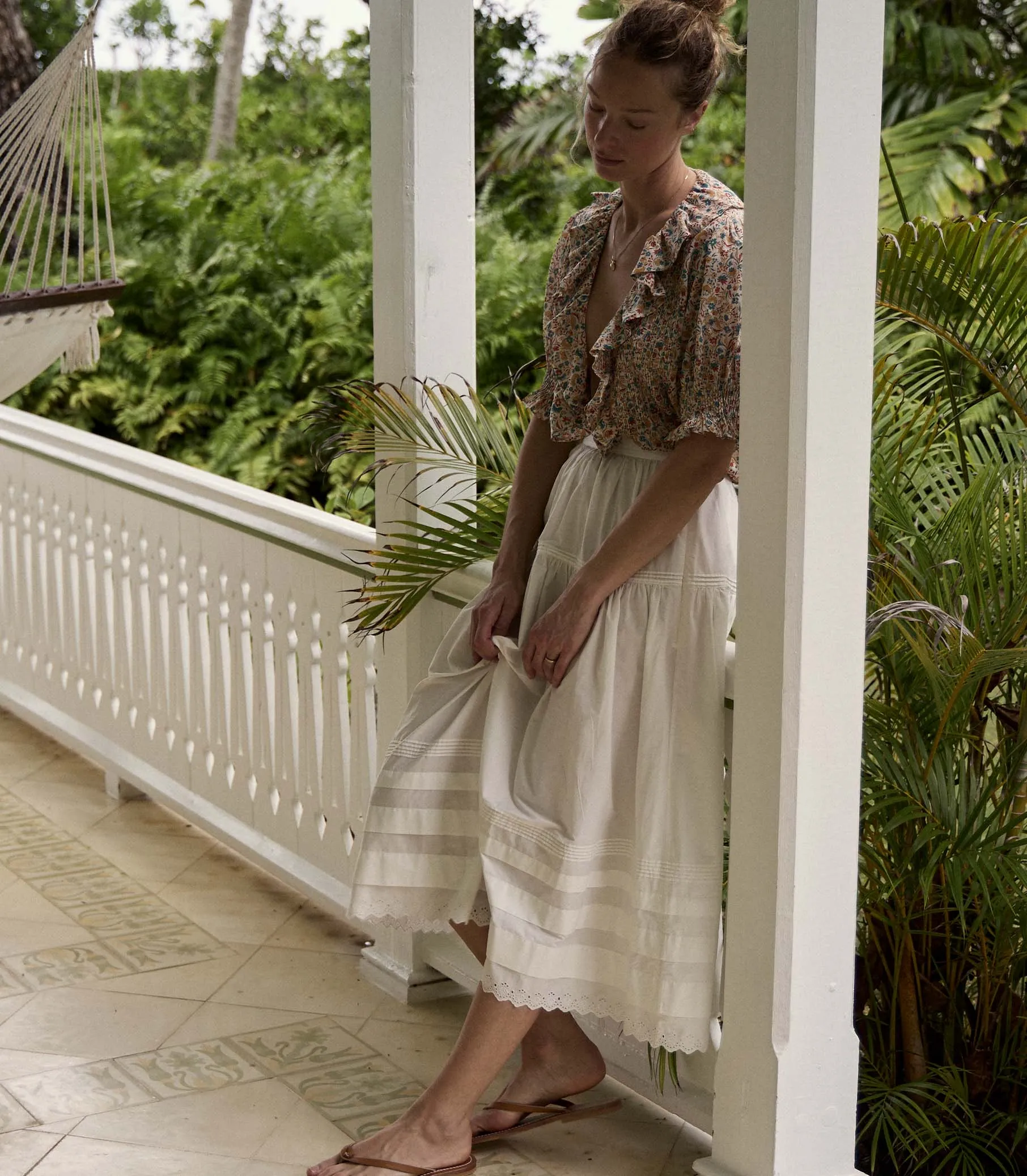 HENRI TOP -- WILD CLOVER FLORAL sold by Doen product image thumbnail 3