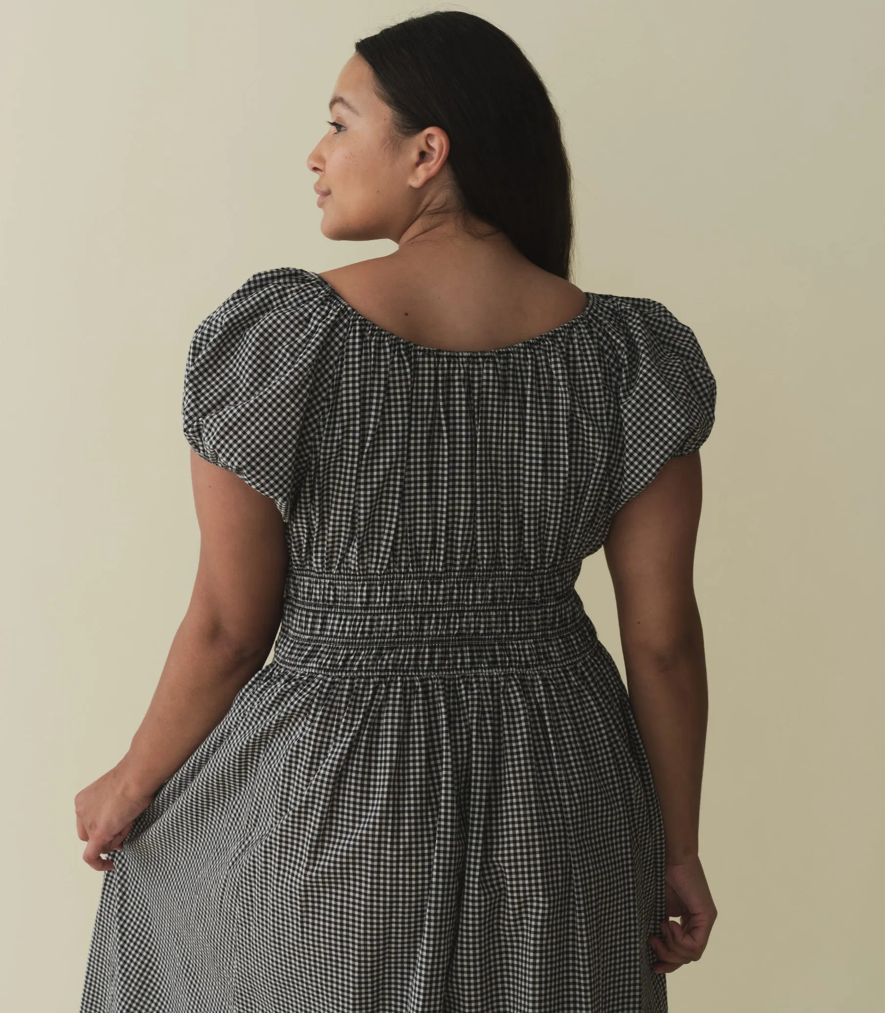 QUINN DRESS -- LA MADDALENA GINGHAM sold by Doen product image thumbnail 3