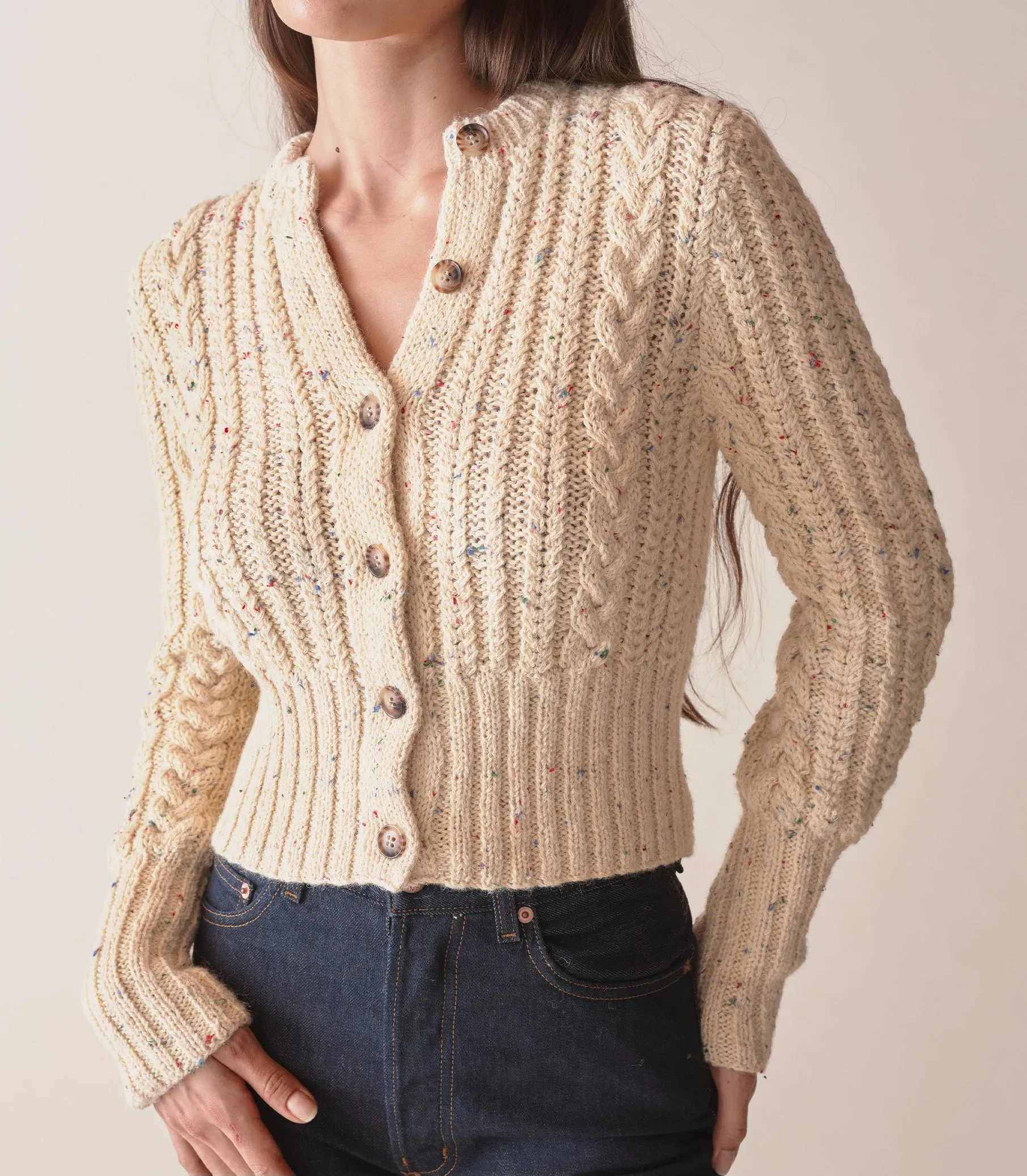 HMD -- AUDREY CARDIGAN -- CREAM sold by Doen product image thumbnail 5