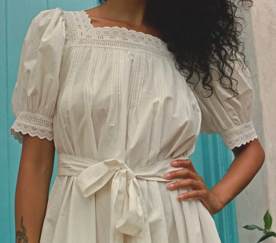 HMD -- MIGNONETTE DRESS -- POWDER made by Doen