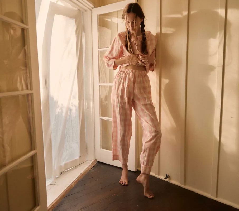 HMD -- PAZ PAJAMA -- ROSETTE GINGHAM sold by Doen