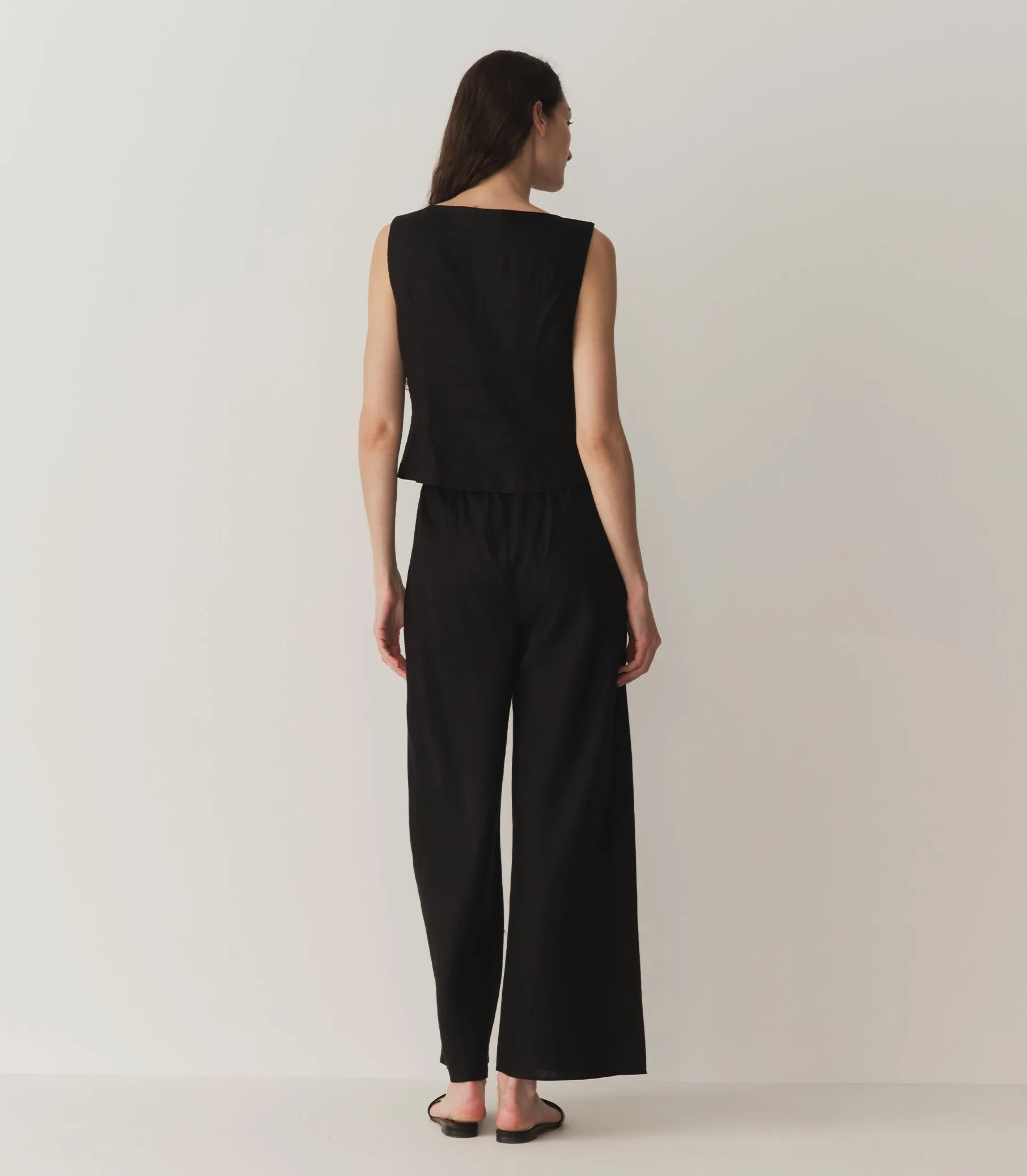 LAVON LINEN PANT -- BLACK sold by Doen product image thumbnail 3