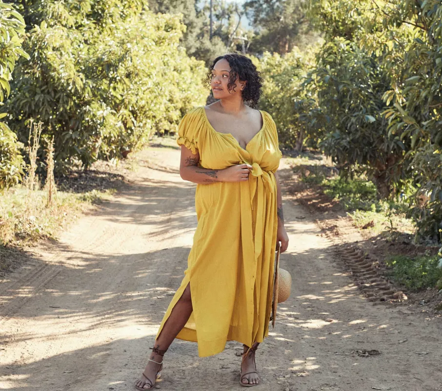 HMD -- JUNO DRESS -- MOSS sold by Doen