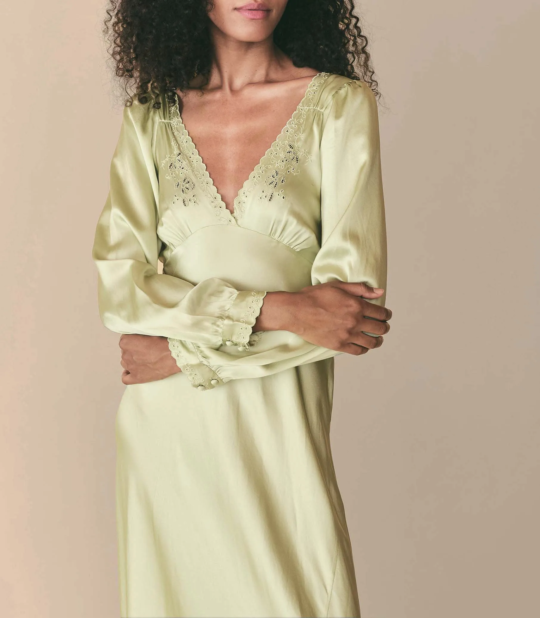 FIORA DRESS -- PISTACHIO GREEN sold by Doen product image thumbnail 3