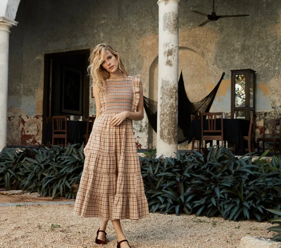 HMD -- ARBOR DRESS -- THE AUSTEN PLAID sold by Doen