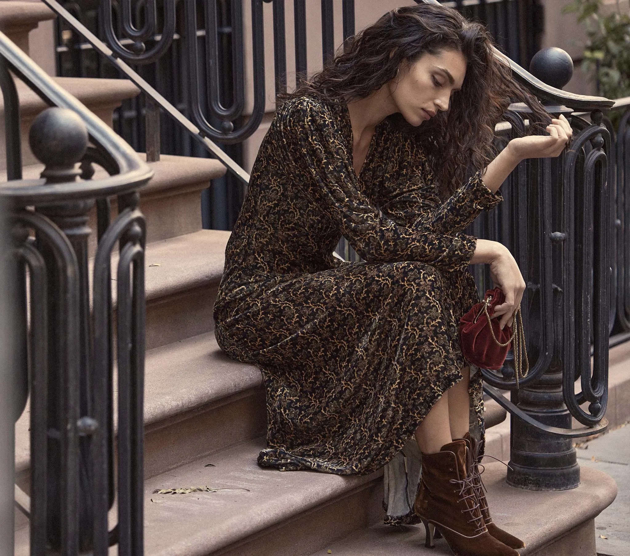 DASHA BOOT -- HICKORY VELVET sold by Doen product image thumbnail 3