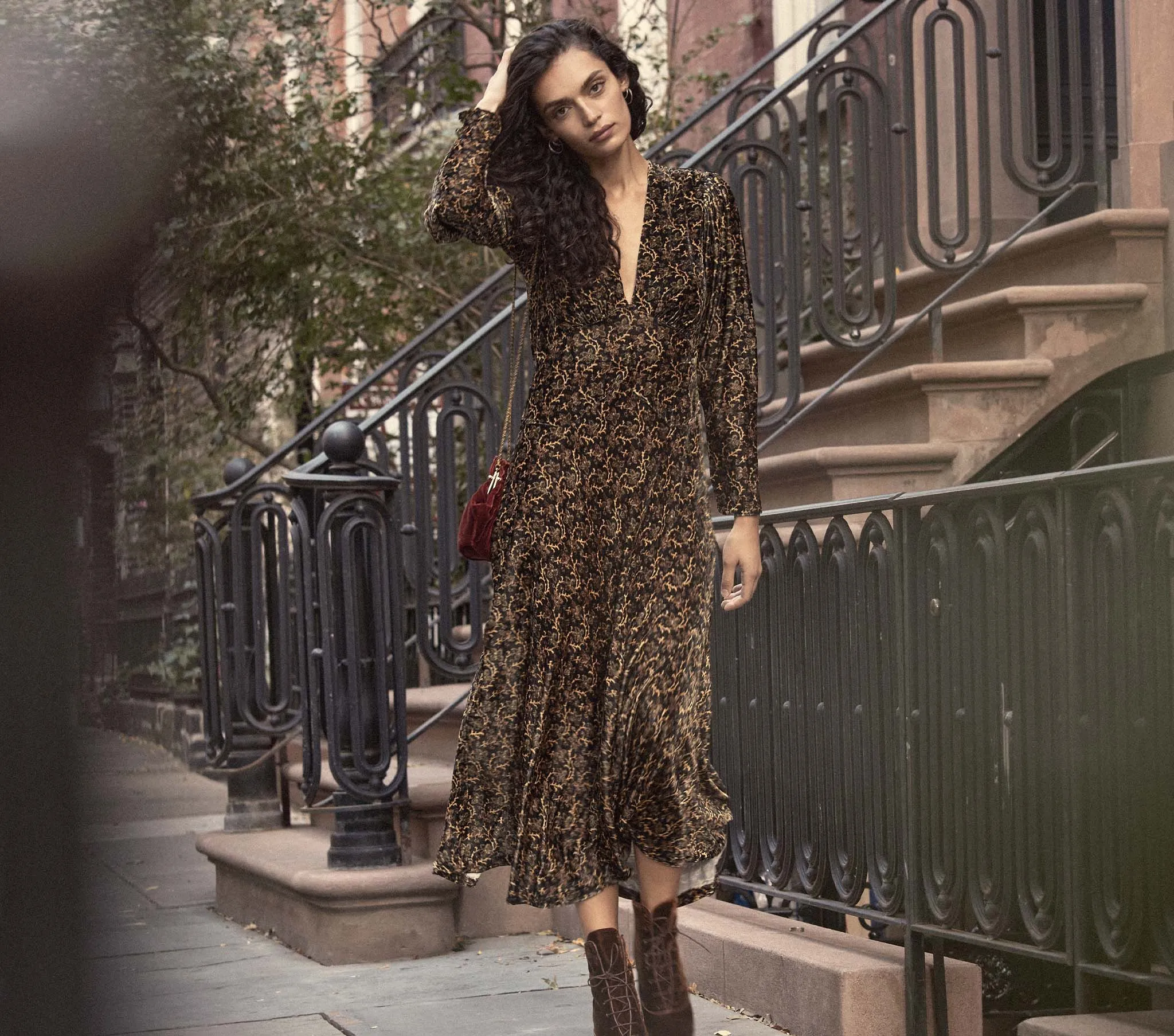 DASHA BOOT -- HICKORY VELVET sold by Doen product image thumbnail 4