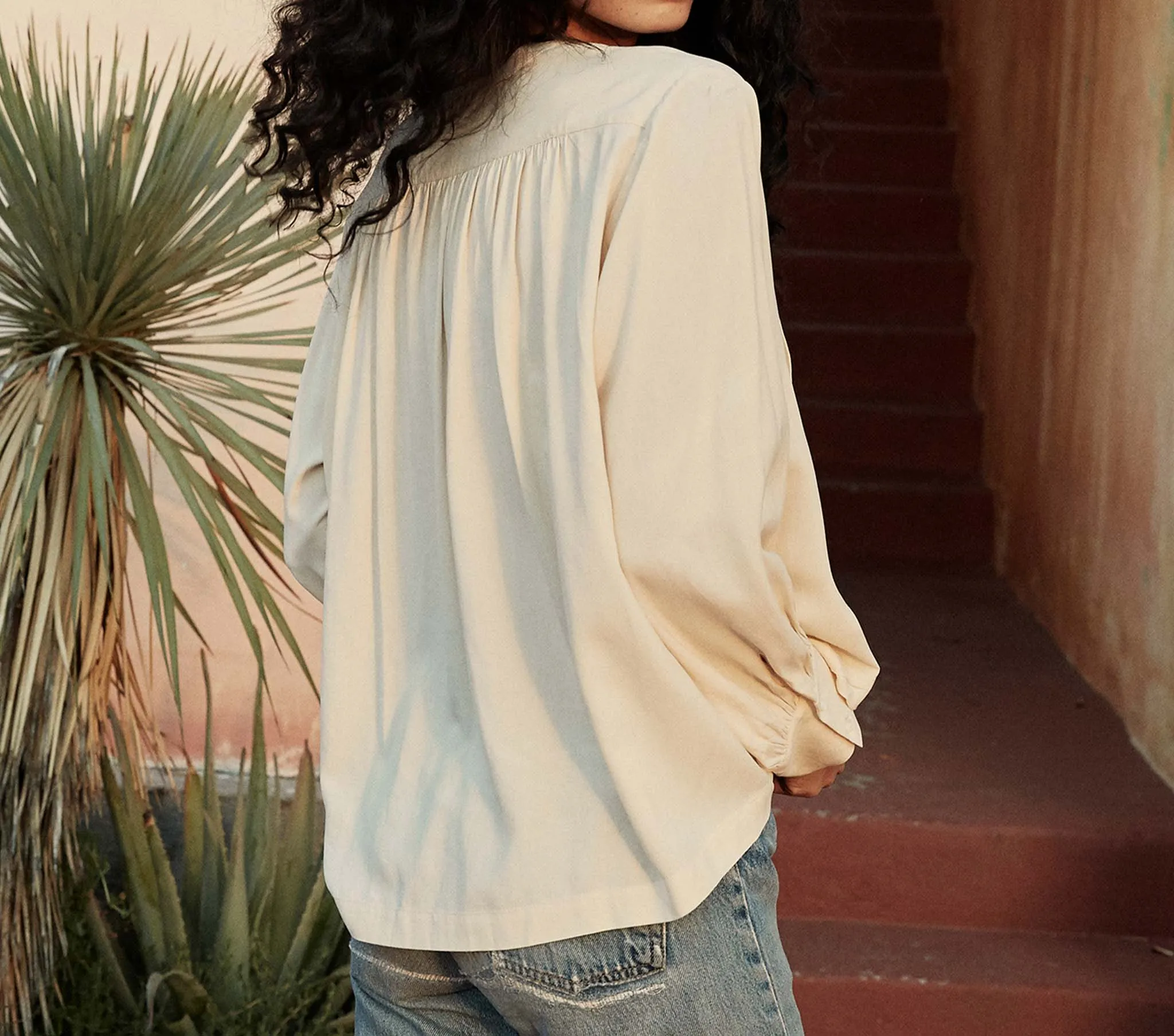 HMD -- JUDIE TOP -- IVORY sold by Doen product image thumbnail 2