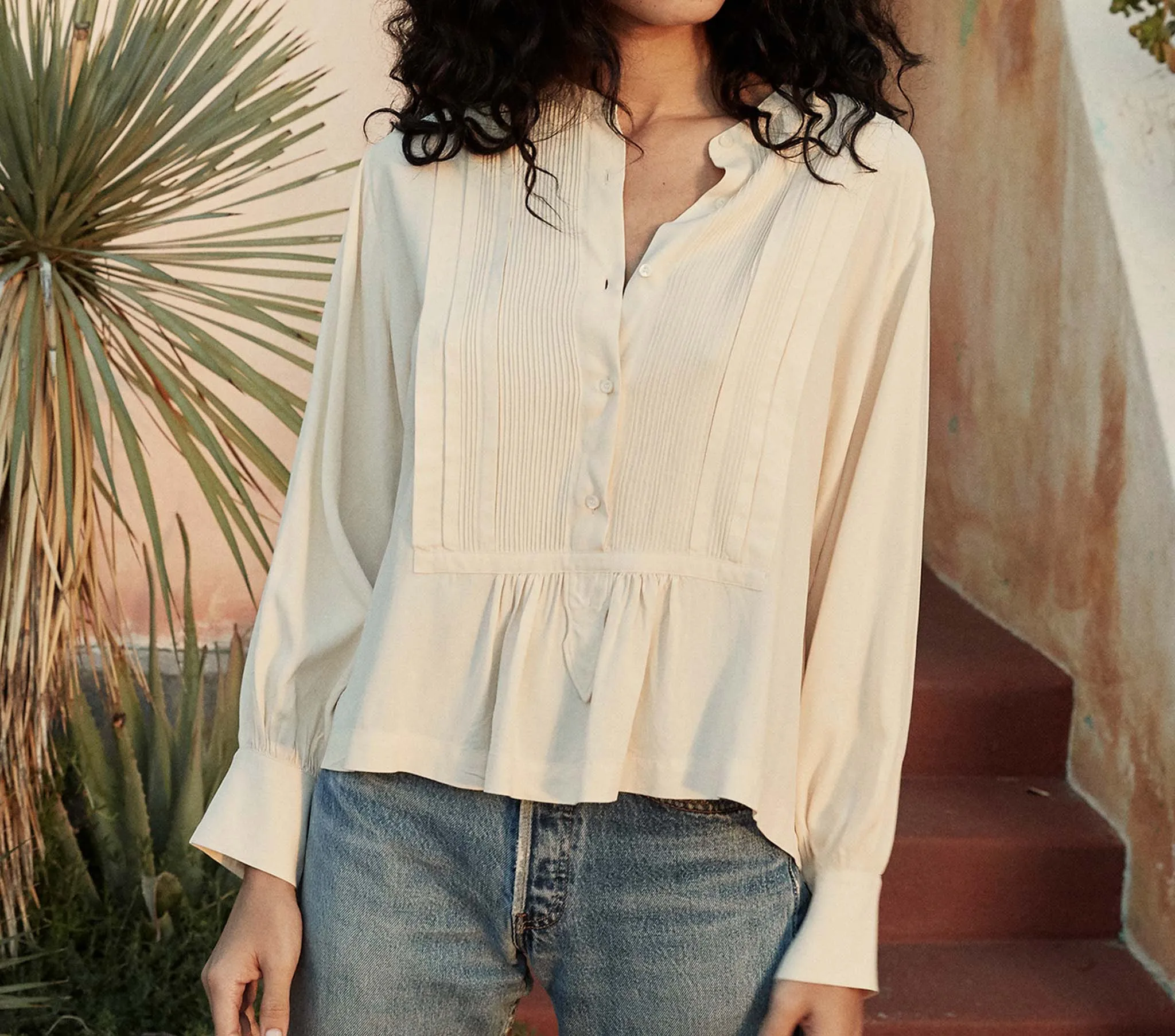 HMD -- JUDIE TOP -- IVORY sold by Doen