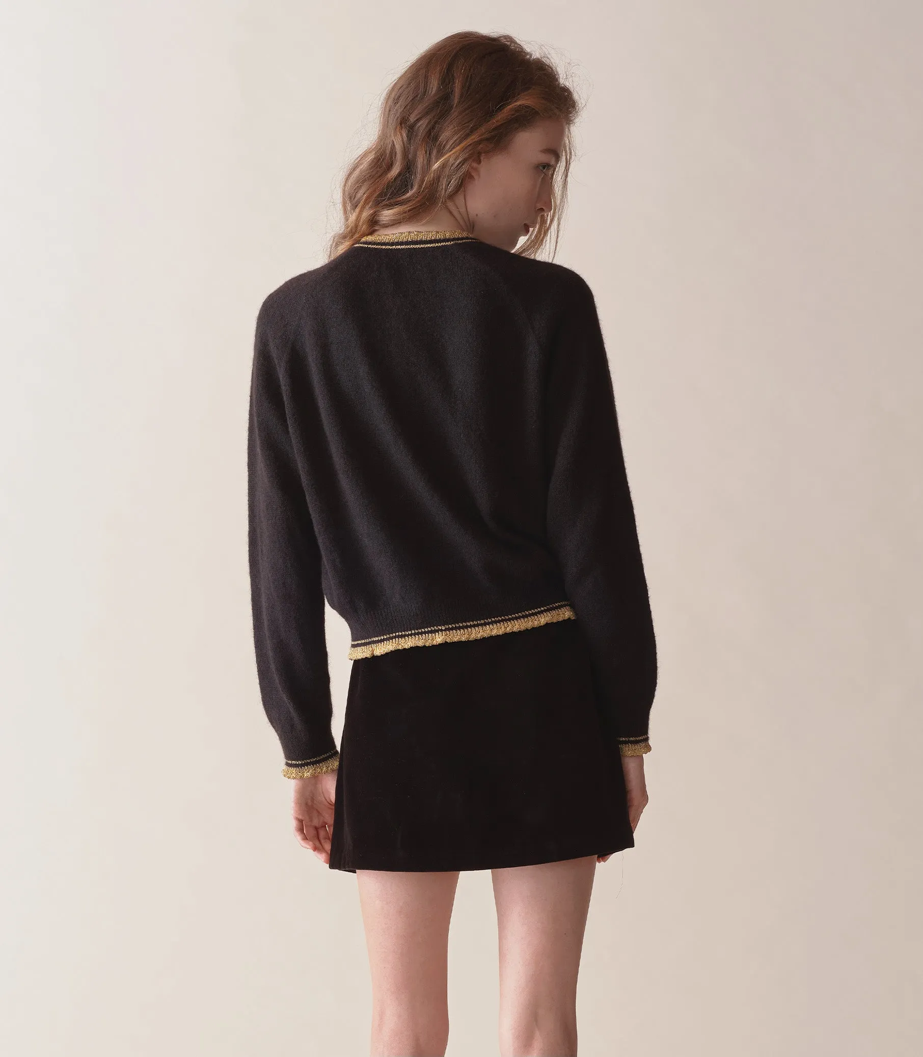 NATHALIA CARDIGAN -- BLACK sold by Doen product image thumbnail 3