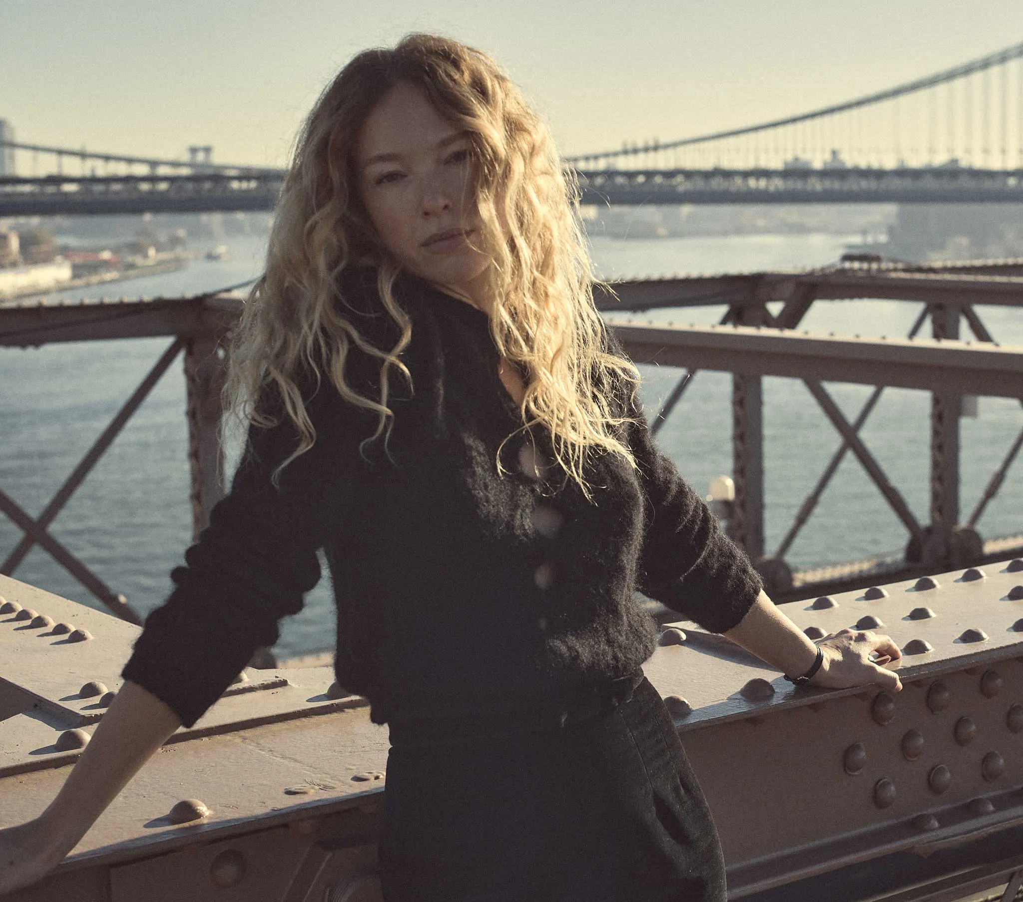 HMD -- FRANCINE SWEATER -- BLACK sold by Doen