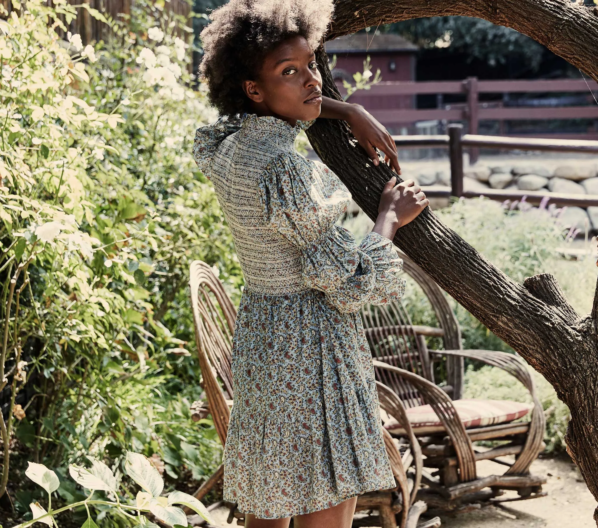 HMD -- CAILLE DRESS -- BLUE TISBURY PAISLEY sold by Doen product image thumbnail 4