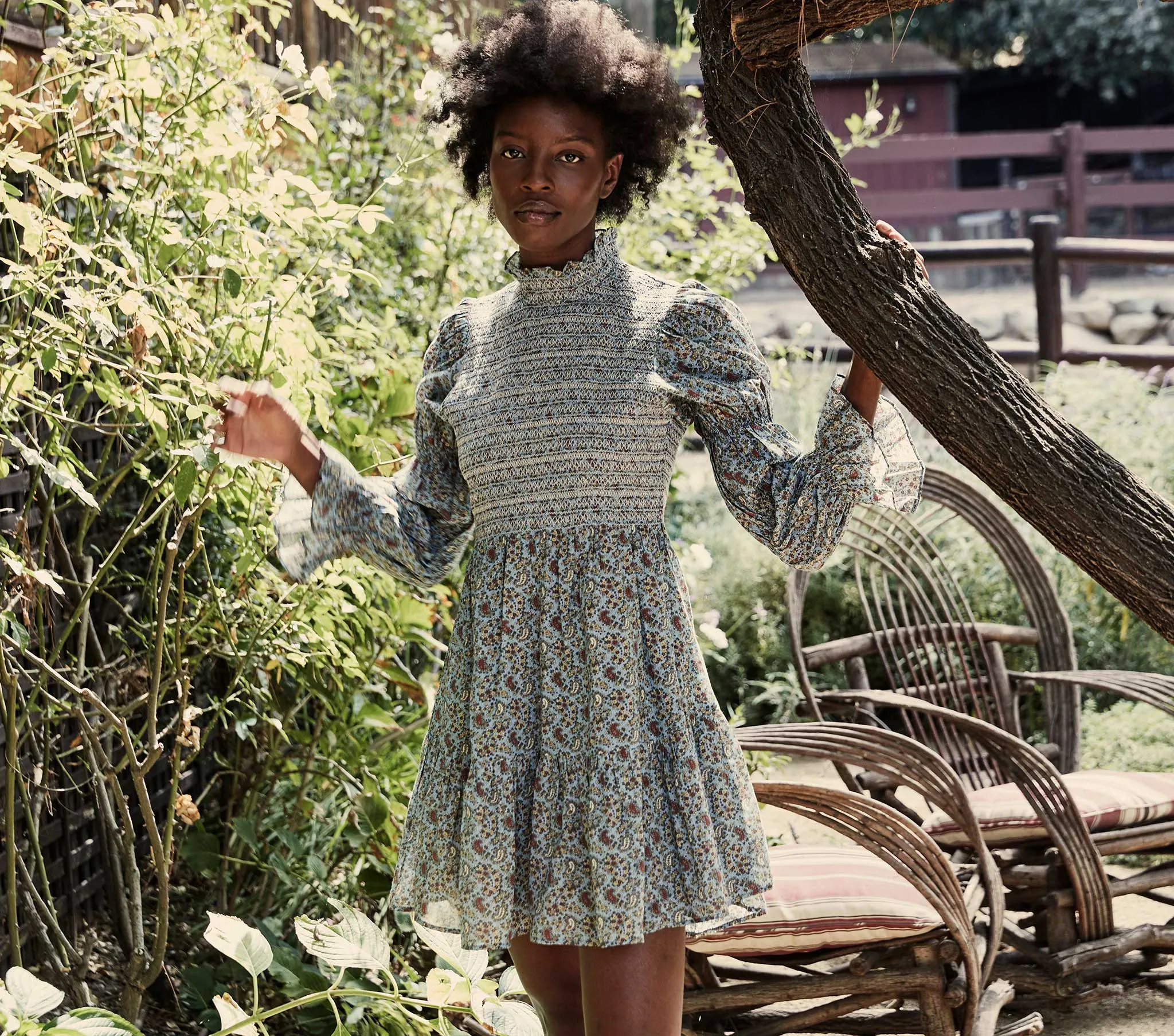 HMD -- CAILLE DRESS -- BLUE TISBURY PAISLEY sold by Doen product image thumbnail 5