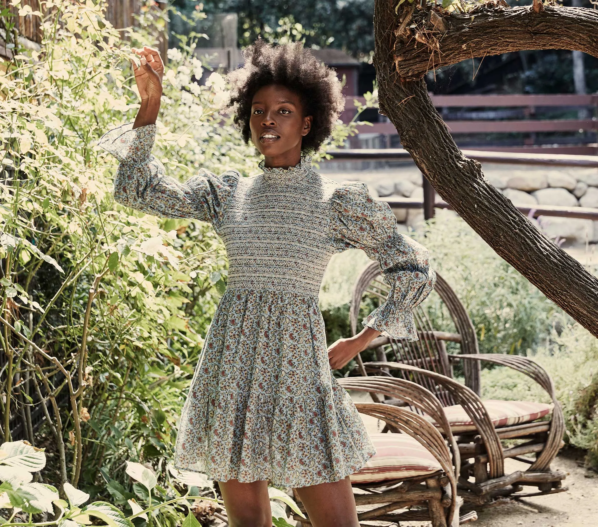 HMD -- CAILLE DRESS -- BLUE TISBURY PAISLEY sold by Doen product image thumbnail 2