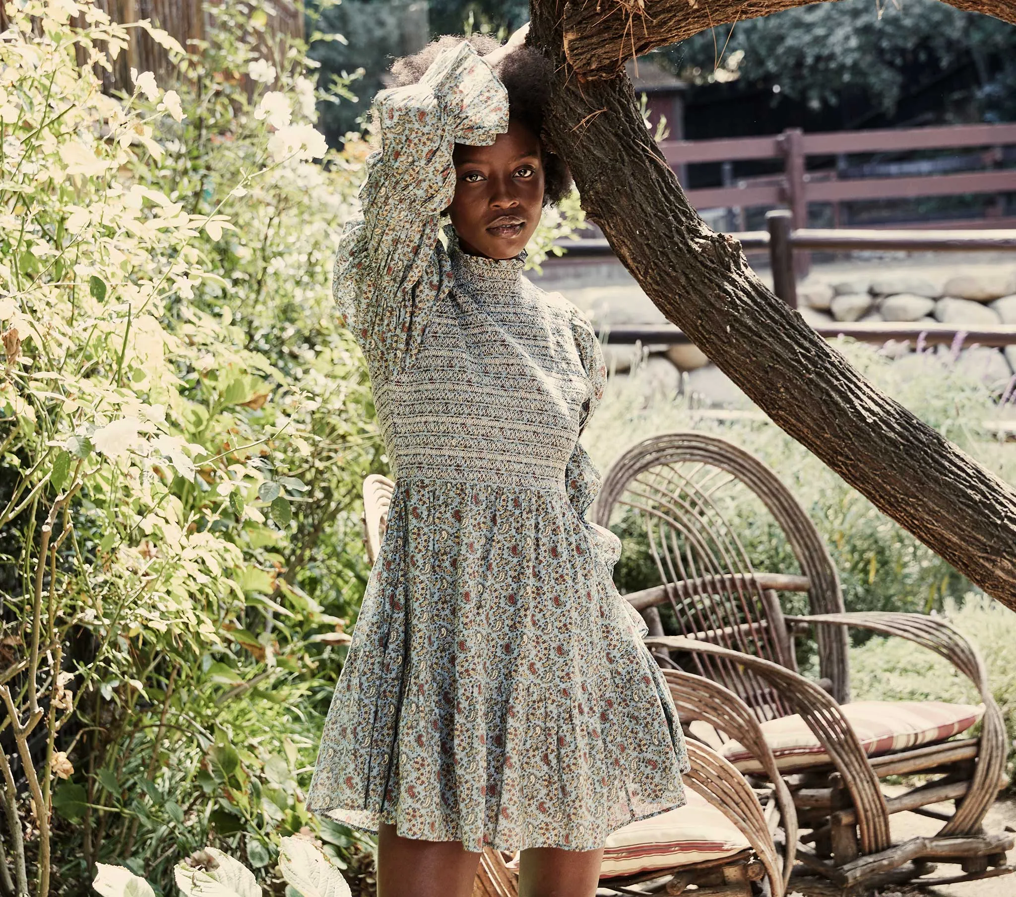 HMD -- CAILLE DRESS -- BLUE TISBURY PAISLEY sold by Doen product image thumbnail 3