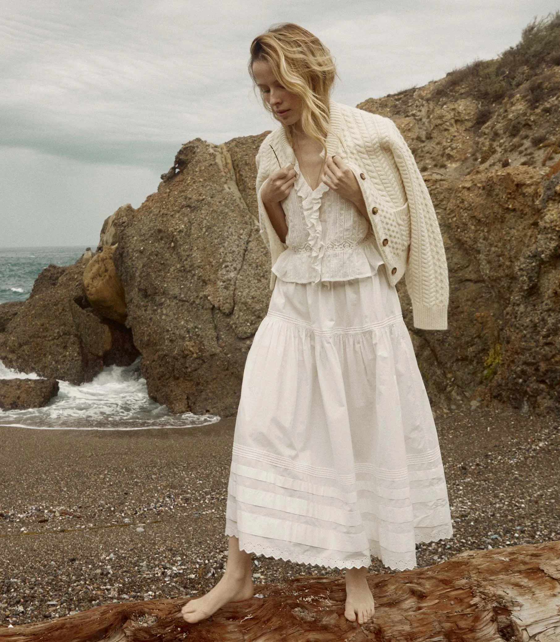 MERCINA CARDIGAN -- IVORY sold by Doen product image thumbnail 2