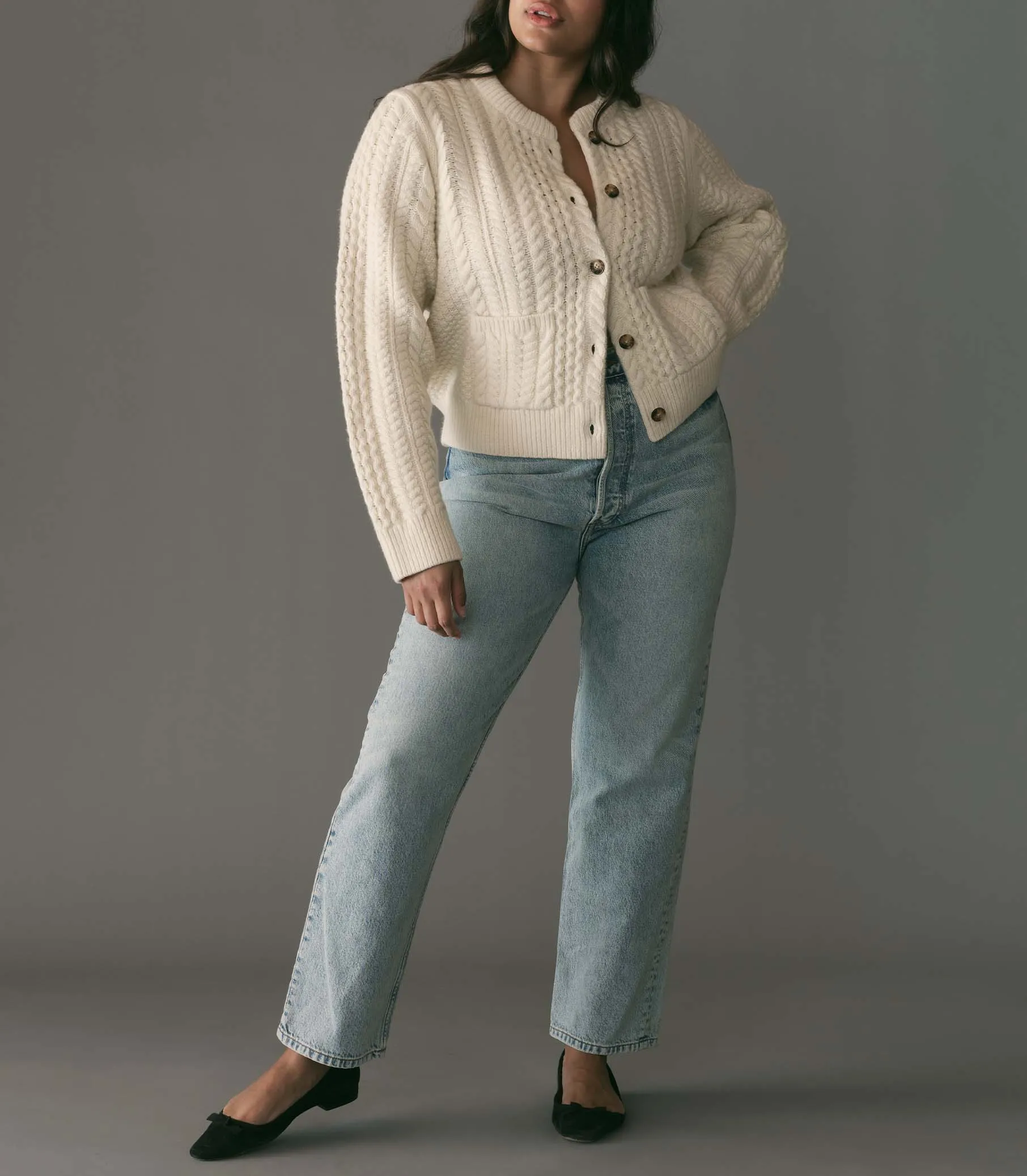 MERCINA CARDIGAN -- IVORY sold by Doen product image thumbnail 4