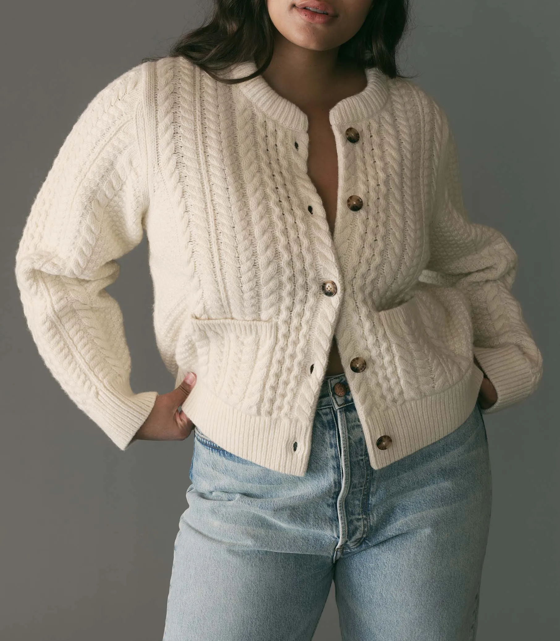 MERCINA CARDIGAN -- IVORY sold by Doen product image thumbnail 5