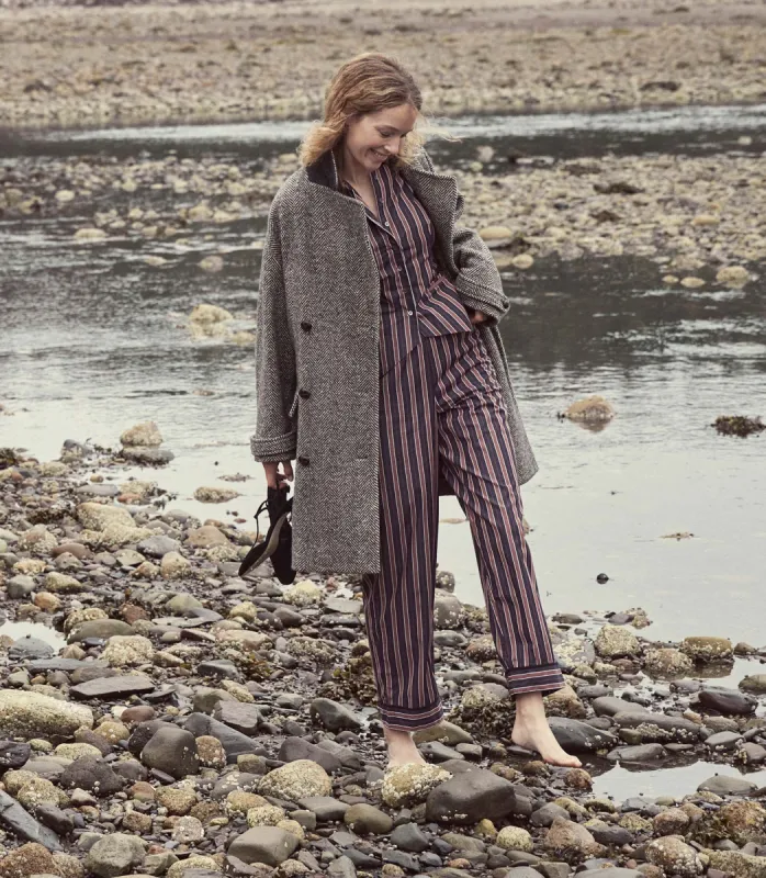 CACIA PANT -- HUDSON STRIPE sold by Doen