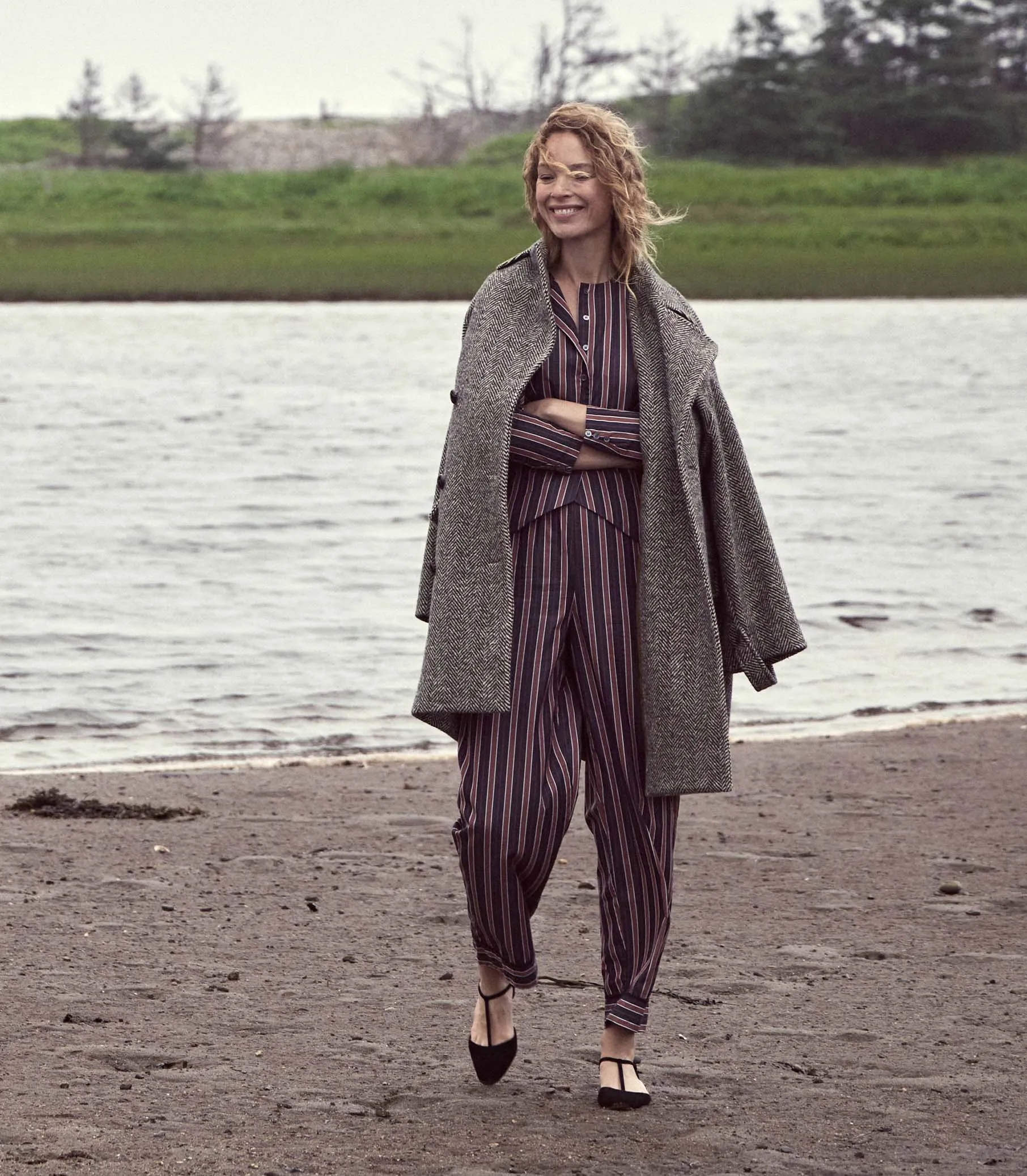 CACIA PANT -- HUDSON STRIPE sold by Doen product image thumbnail 5