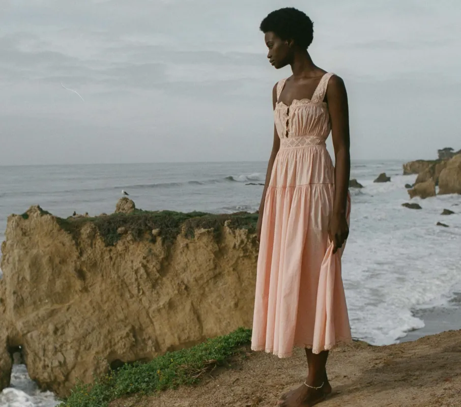 HMD -- AUGUSTINE DRESS -- CORAL SANDS sold by Doen