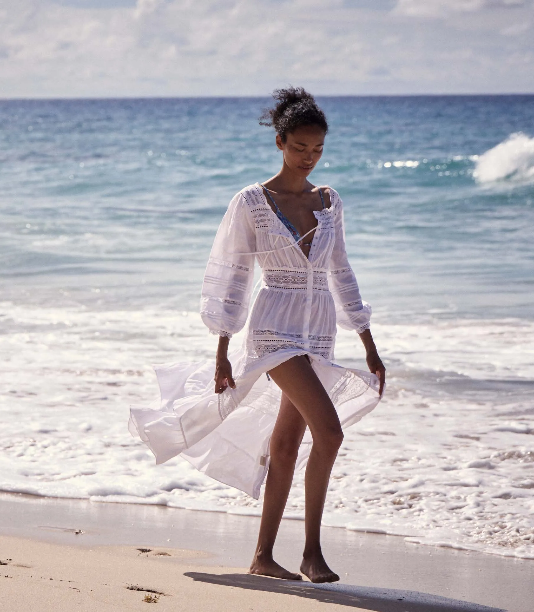 SANTINA DRESS -- SALT sold by Doen