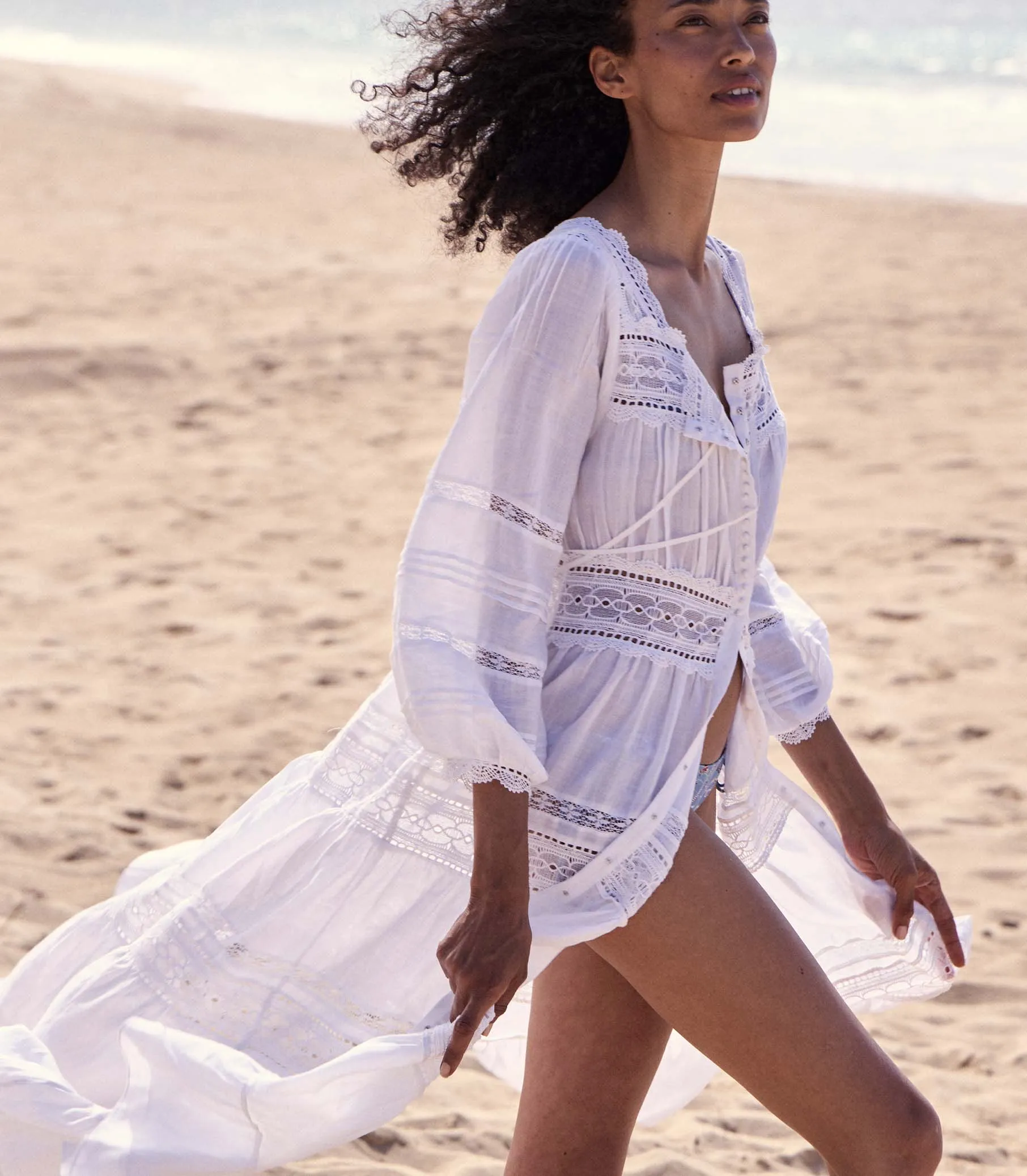 SANTINA DRESS -- SALT sold by Doen product image thumbnail 4