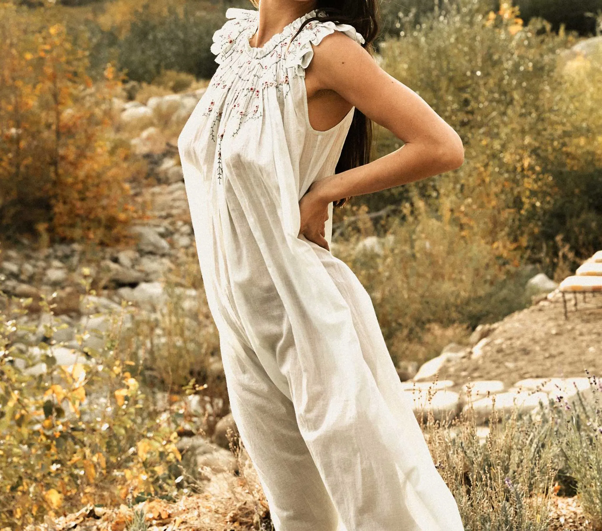 HMD -- LOVISA NIGHTGOWN -- MENTHE sold by Doen product image thumbnail 2