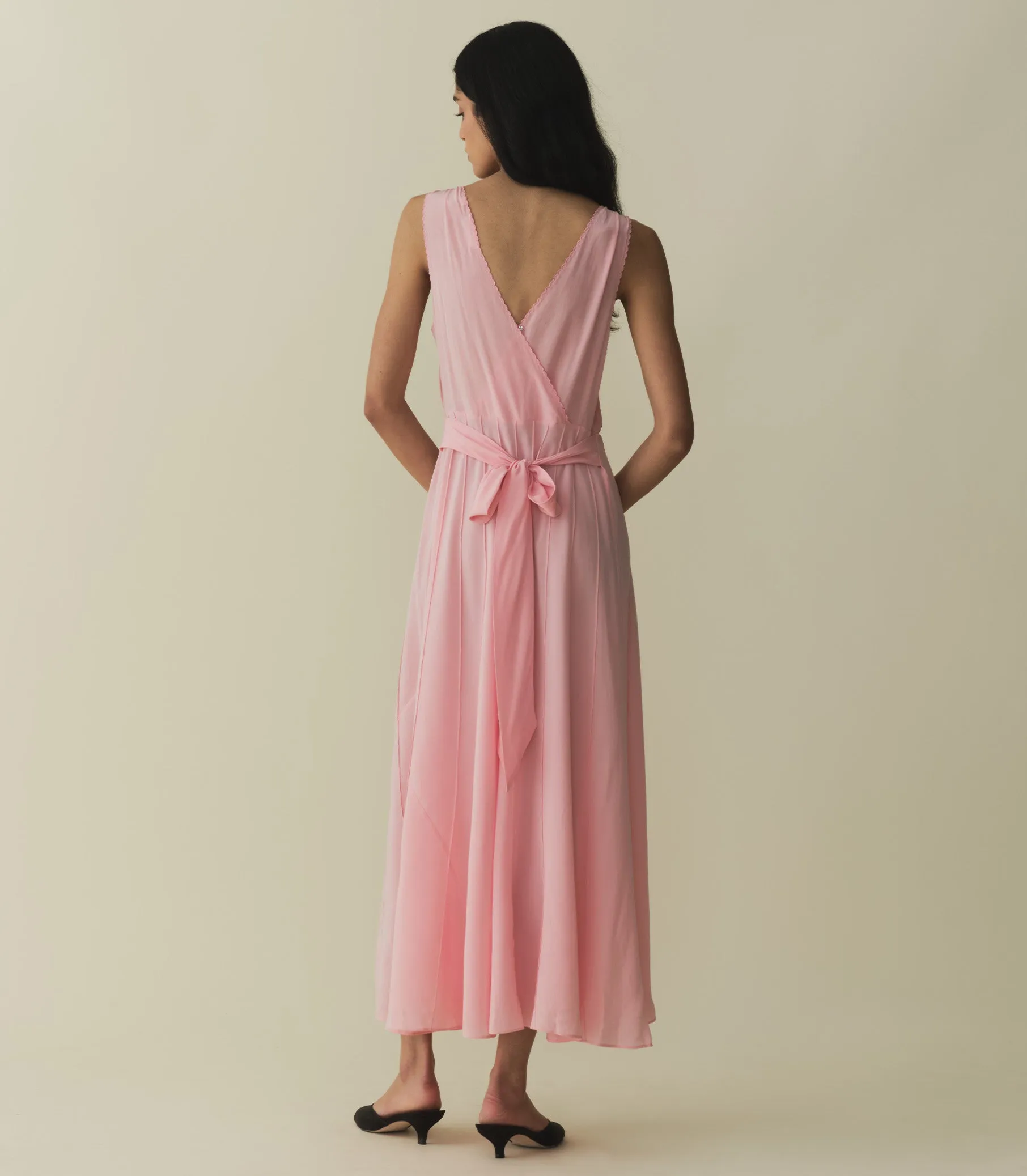 KELIS DRESS -- ABELIA PINK sold by Doen product image thumbnail 3