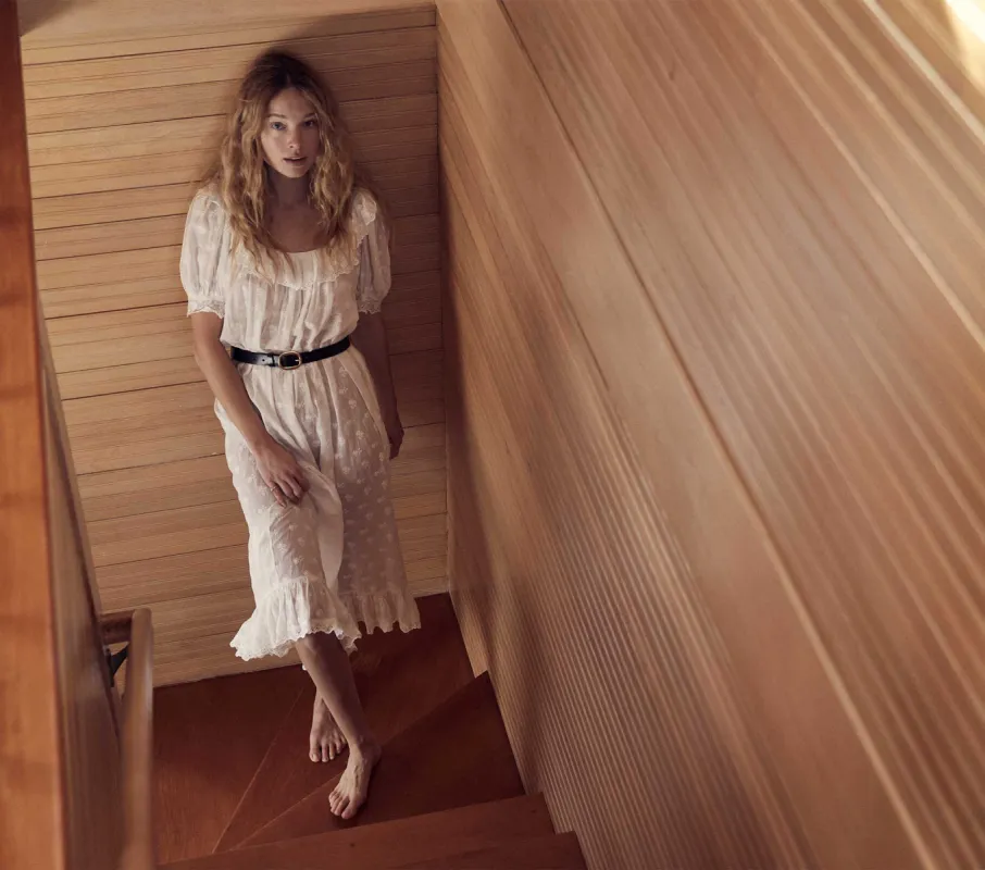 HMD -- LORETTA DRESS -- SALT sold by Doen