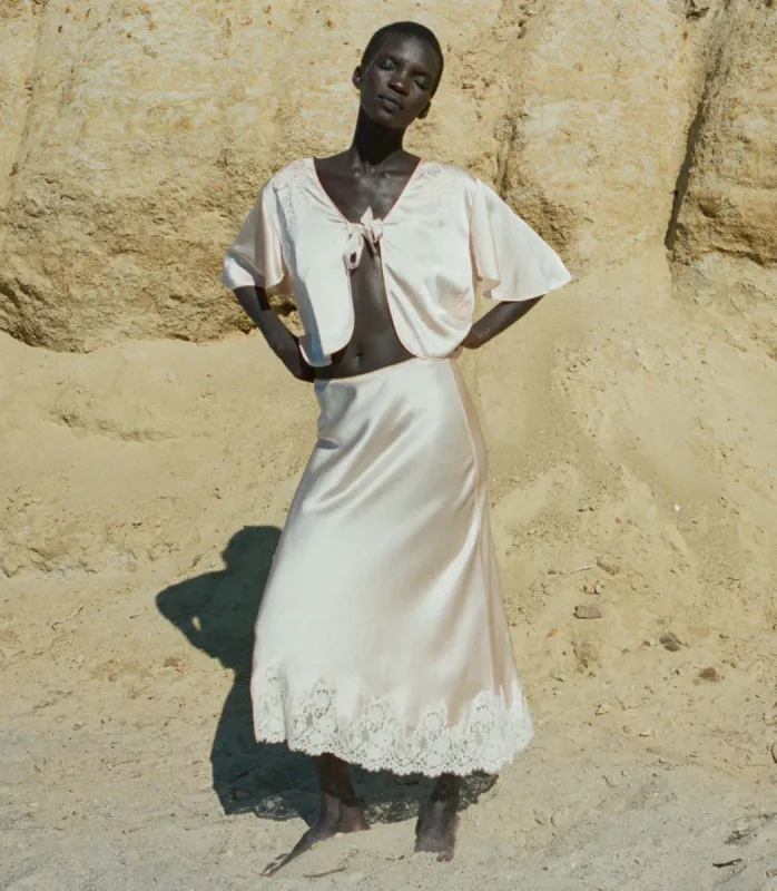 ELOWEN SKIRT -- PETUNIA PINK sold by Doen