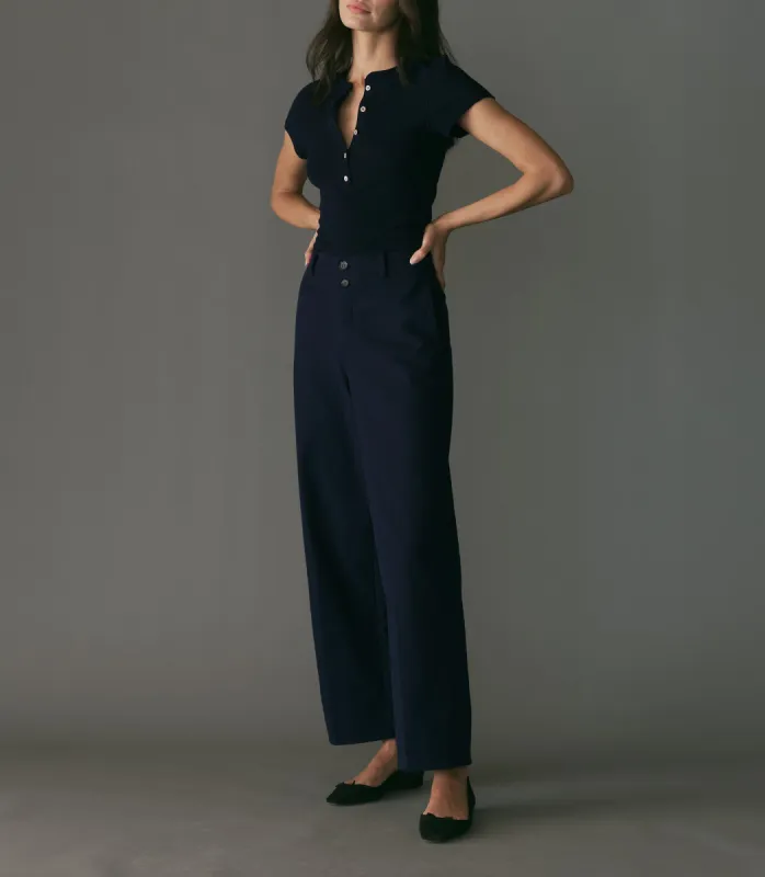 HMD -- SOLENE PANT -- NAVY sold by Doen