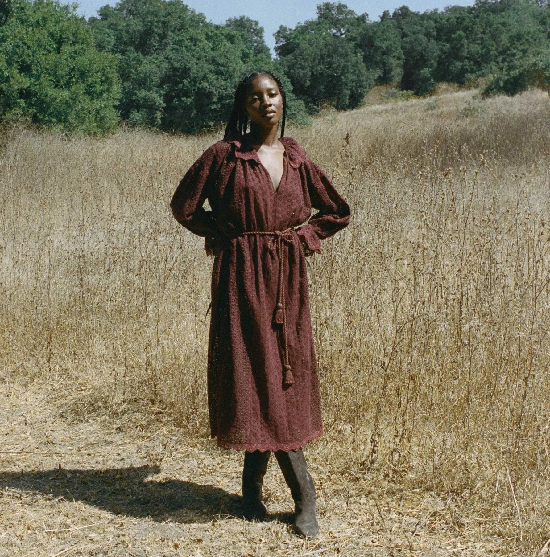 PERSEPHONE DRESS -- ANTIQUE WALNUT sold by Doen product image thumbnail 2