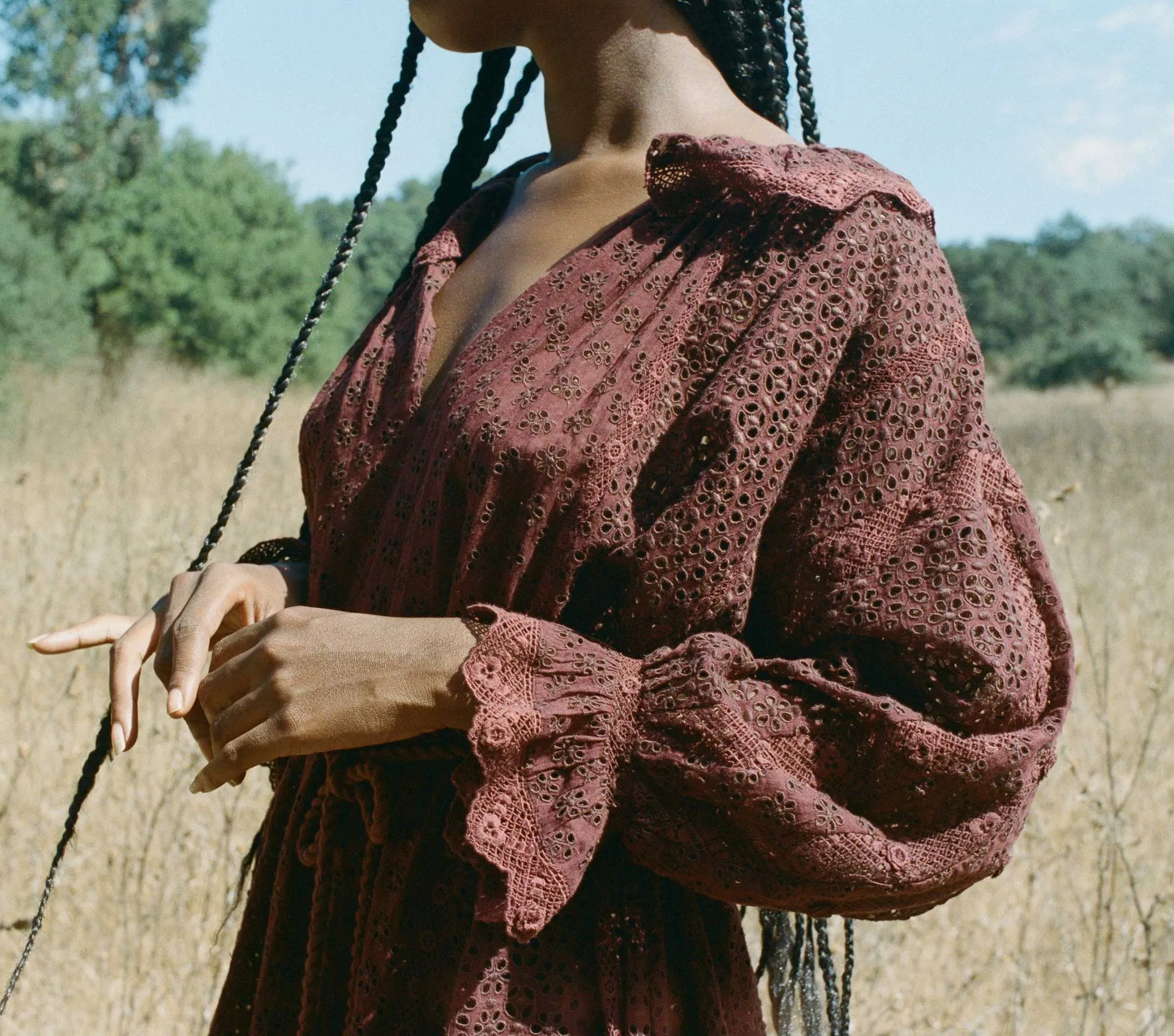 PERSEPHONE DRESS -- ANTIQUE WALNUT sold by Doen