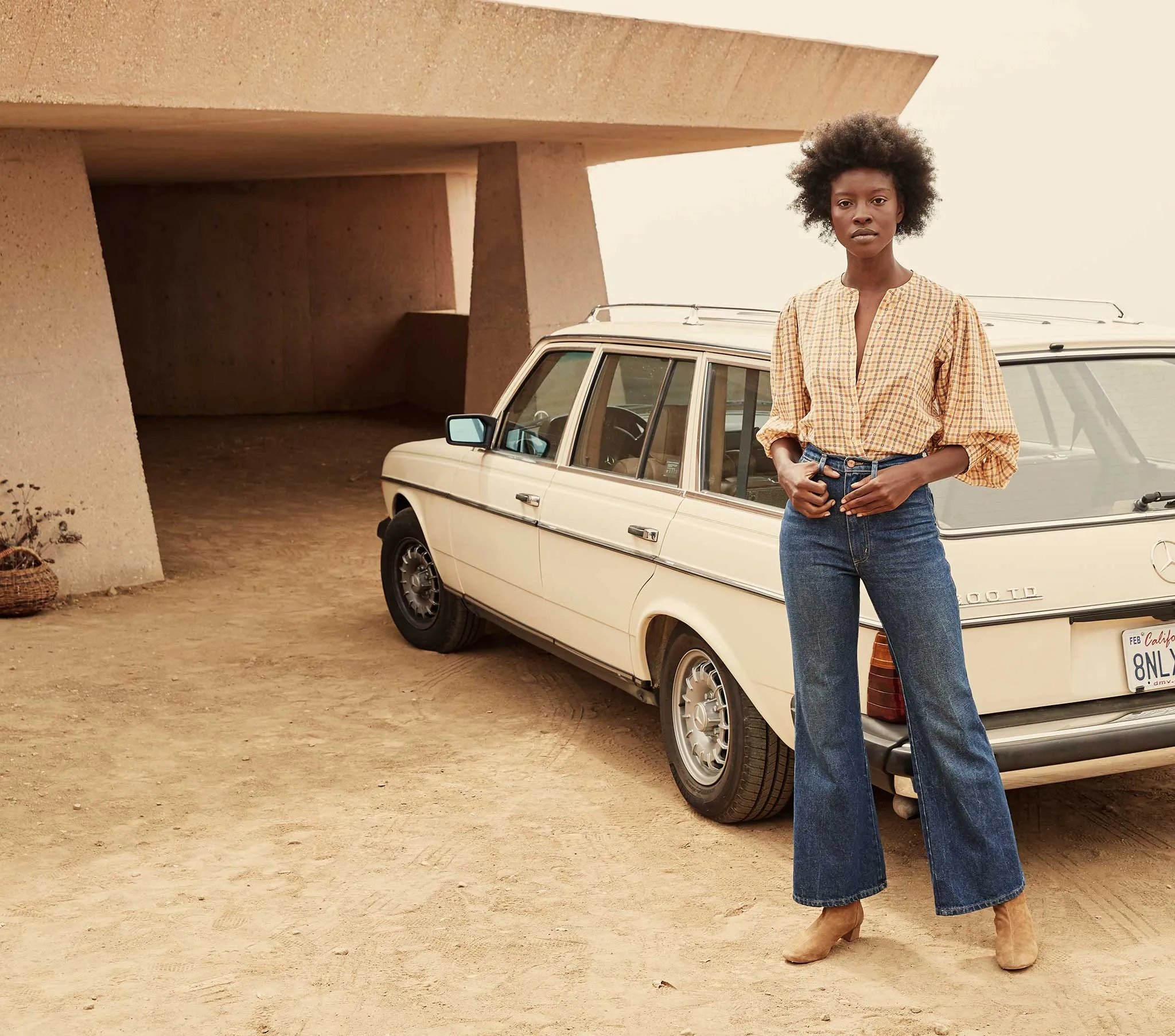 HMD -- SCARLET TOP -- ORANGE MERINGUE PLAID sold by Doen product image thumbnail 4