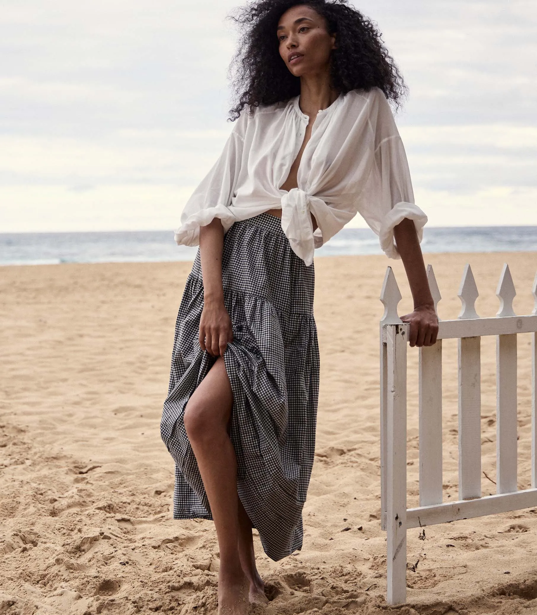 SEBASTIANE SKIRT -- LA MADDALENA GINGHAM sold by Doen product image thumbnail 5