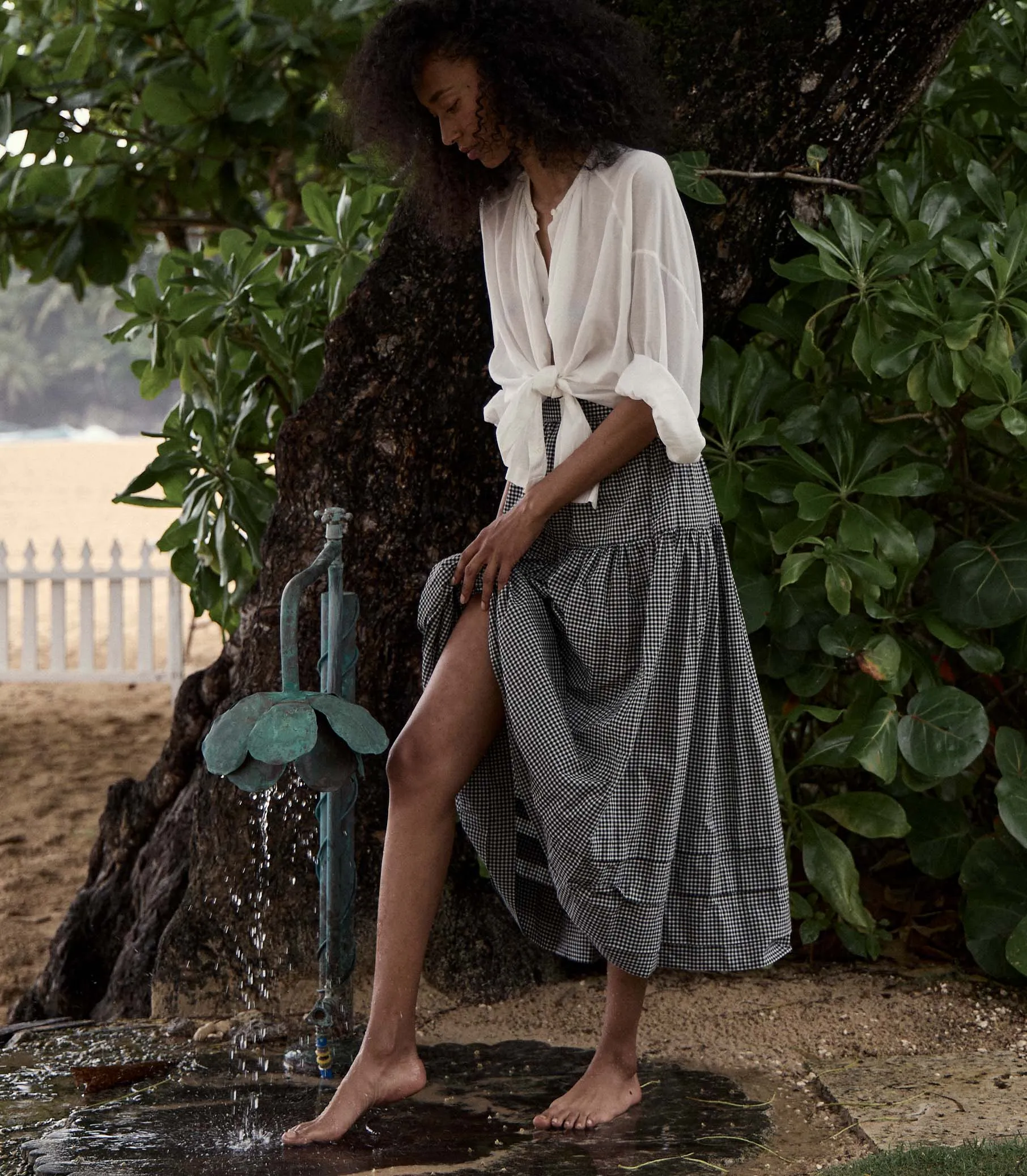 SEBASTIANE SKIRT -- LA MADDALENA GINGHAM sold by Doen product image thumbnail 2