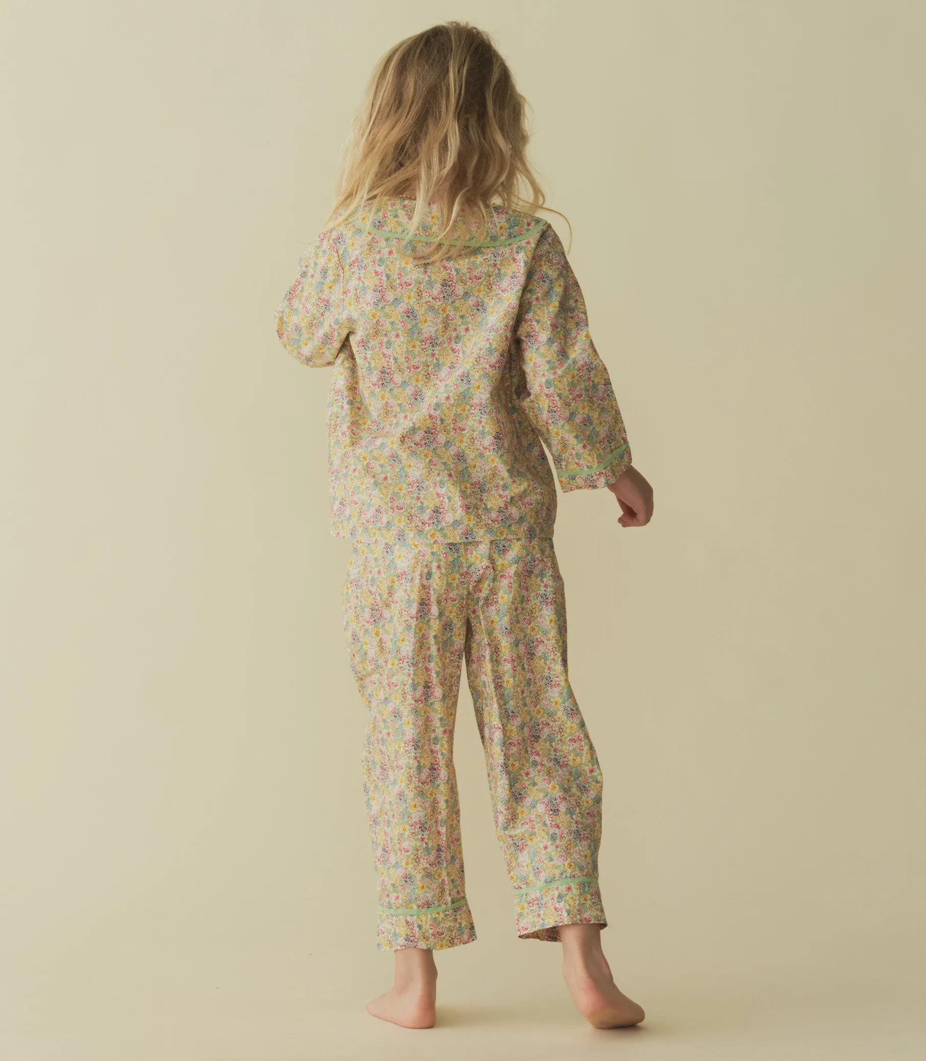 LEAF PLAYSUIT -- CHRYSANTHEMUM SKY FLORAL sold by Doen product image thumbnail 5