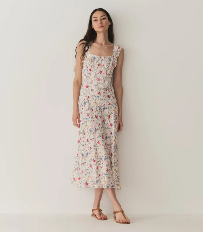ASCELLA DRESS -- BLANC FLOWERING MEADOW made by Doen