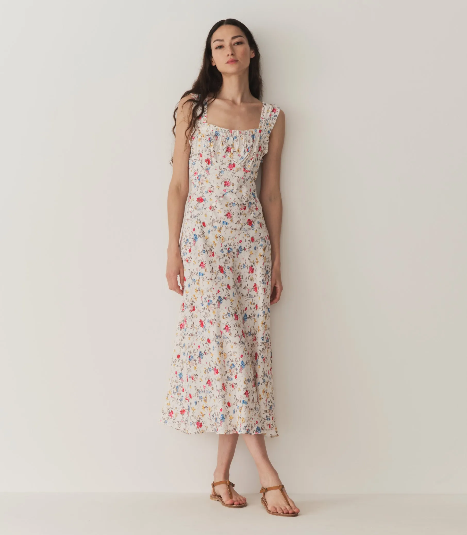 ASCELLA DRESS -- BLANC FLOWERING MEADOW sold by Doen