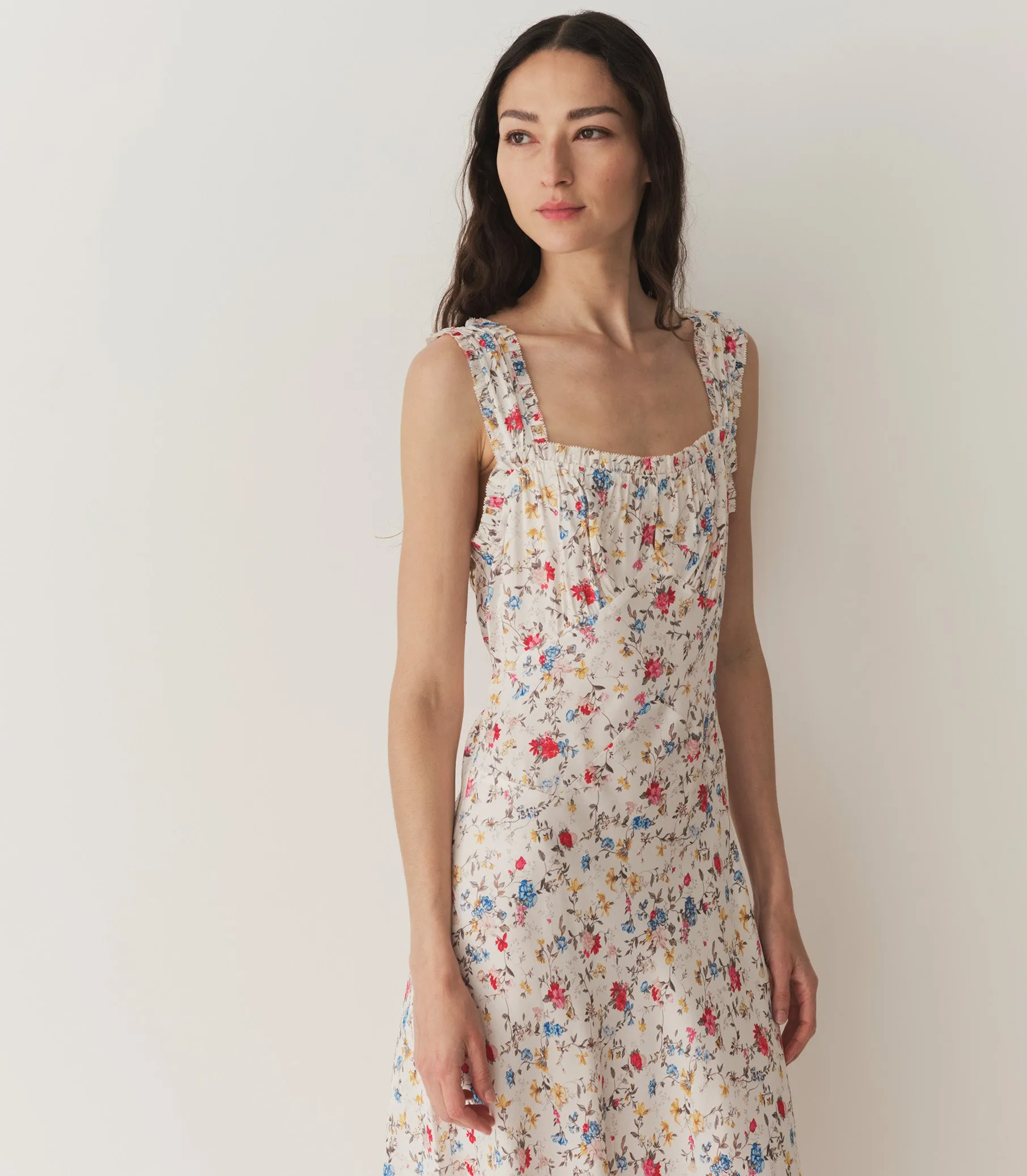 ASCELLA DRESS -- BLANC FLOWERING MEADOW sold by Doen product image thumbnail 2