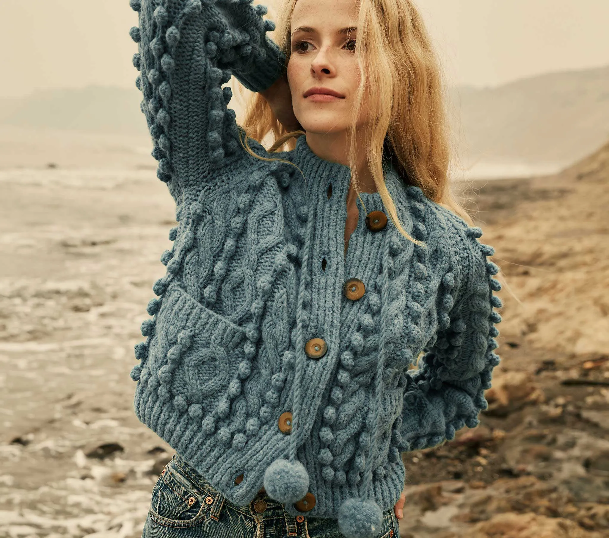 HMD -- POMME SWEATER -- MONACO BLUE sold by Doen