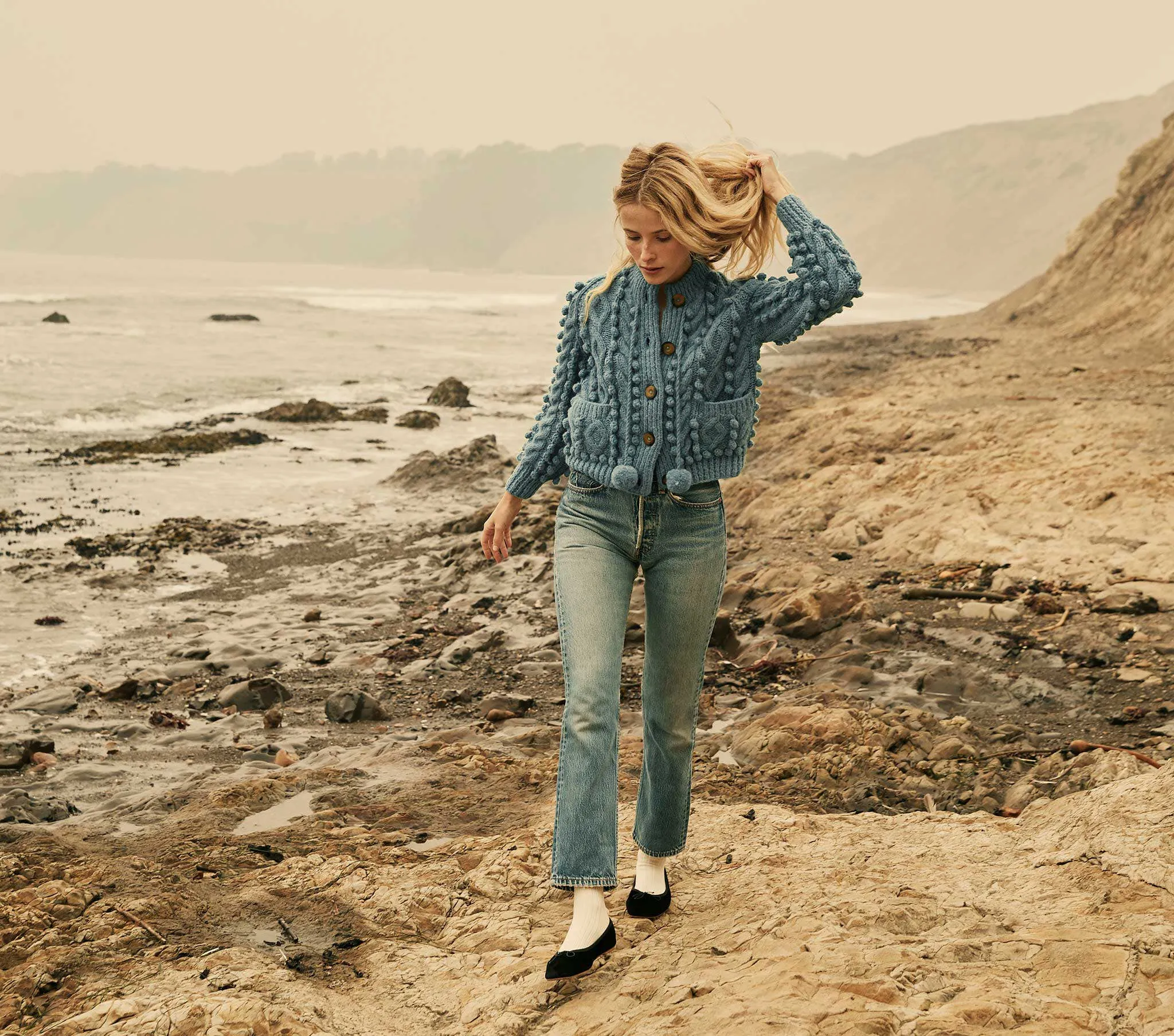 HMD -- POMME SWEATER -- MONACO BLUE sold by Doen product image thumbnail 5