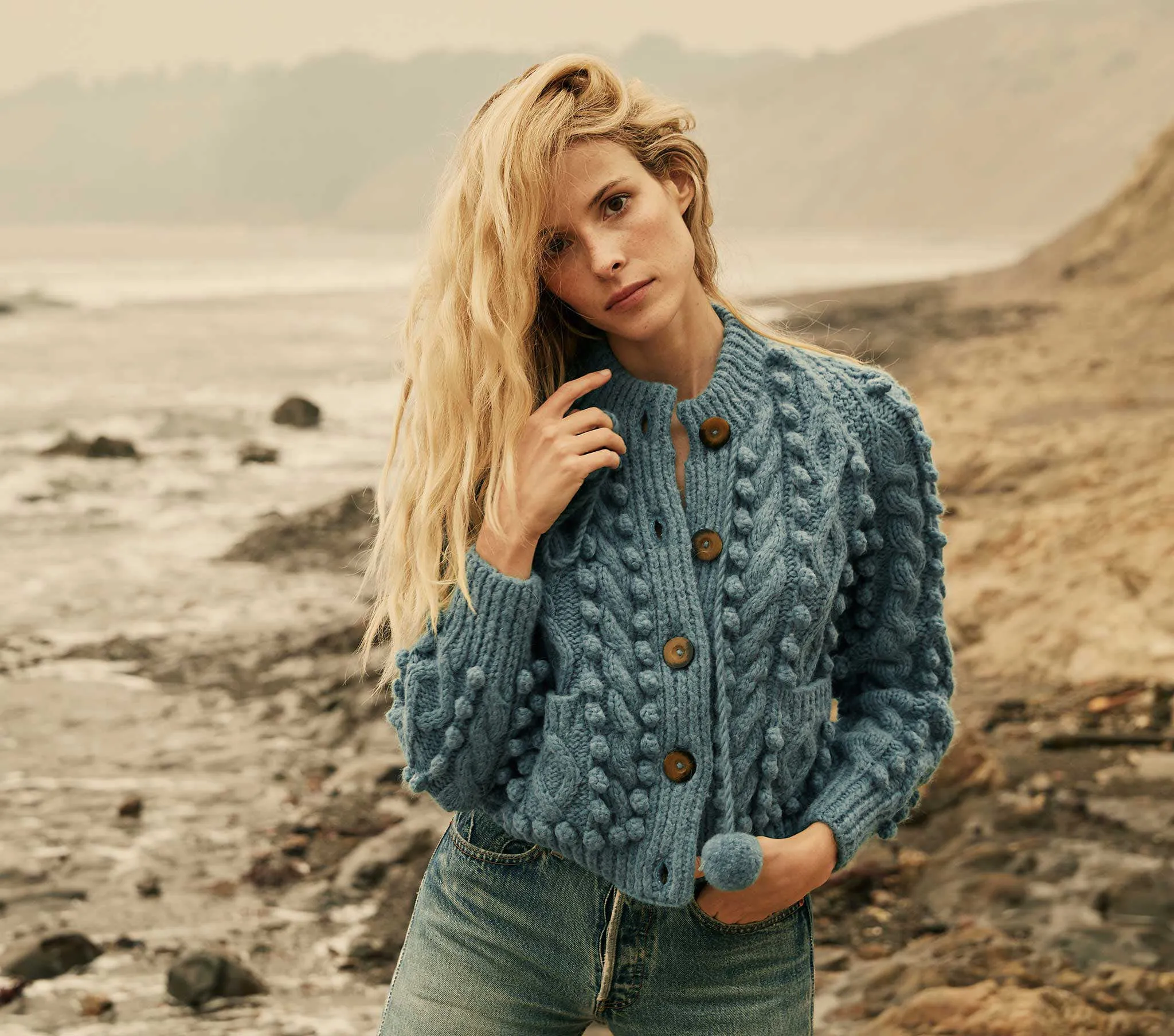 HMD -- POMME SWEATER -- MONACO BLUE sold by Doen product image thumbnail 2